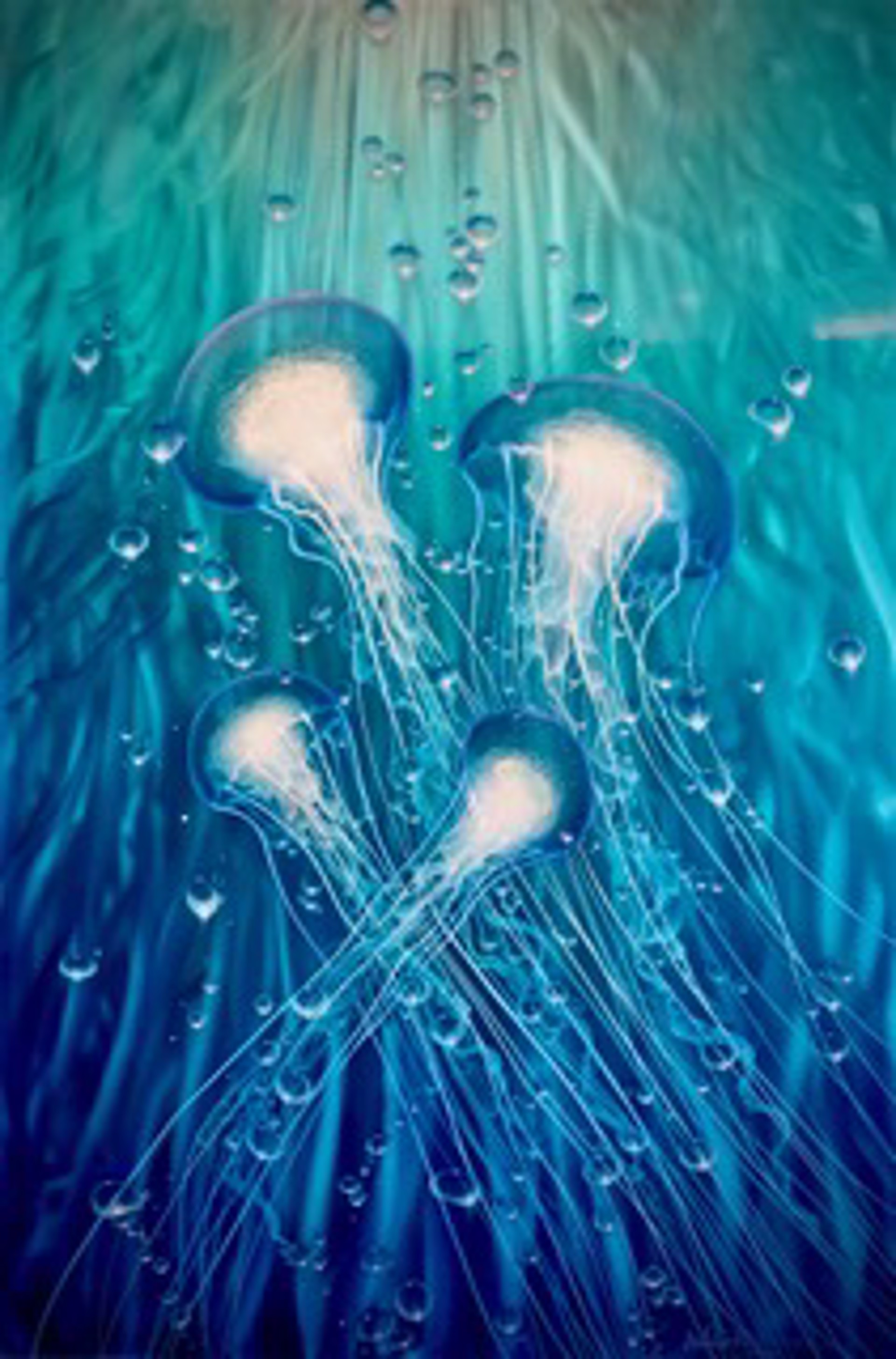 Jellyfish Flurry by Dennis Mathewson