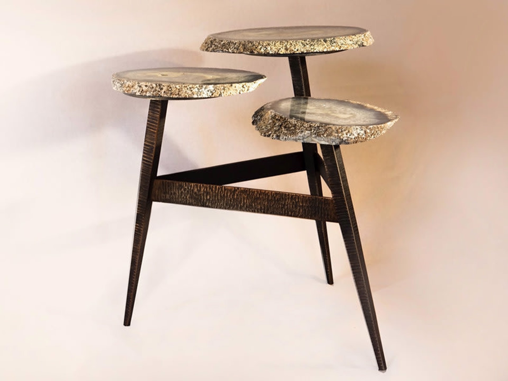 Mid-Century Three-Piece Table by Jim Vilona