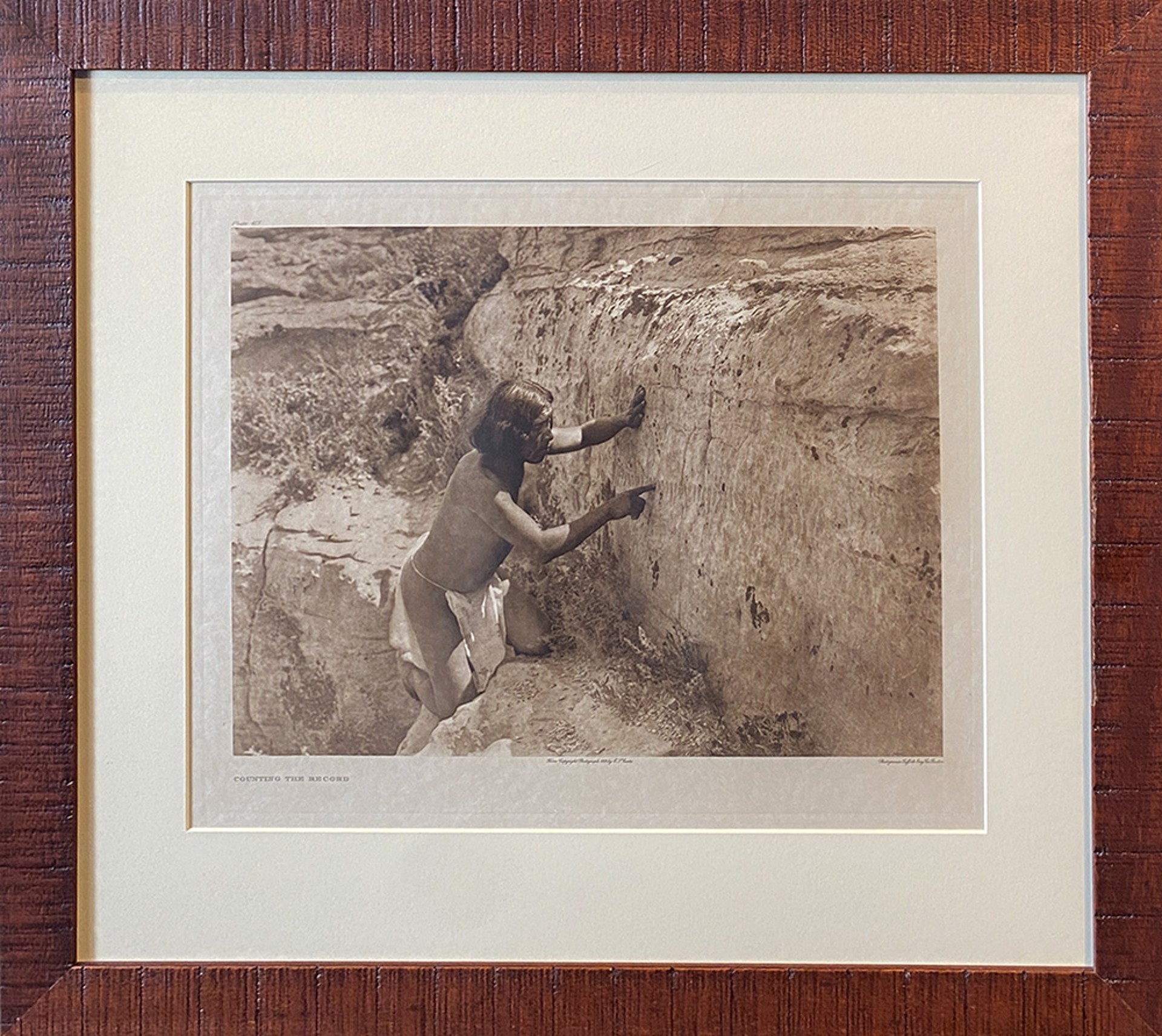 Counting the Record, plate #413 by Edward S Curtis