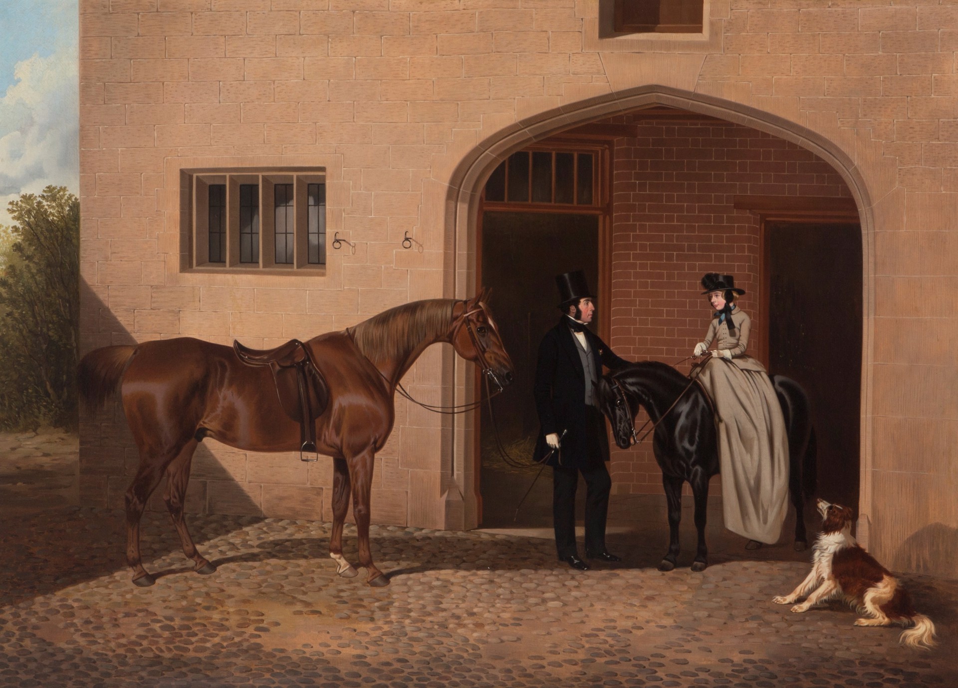 Preparing for the Morning Ride by John Dalby