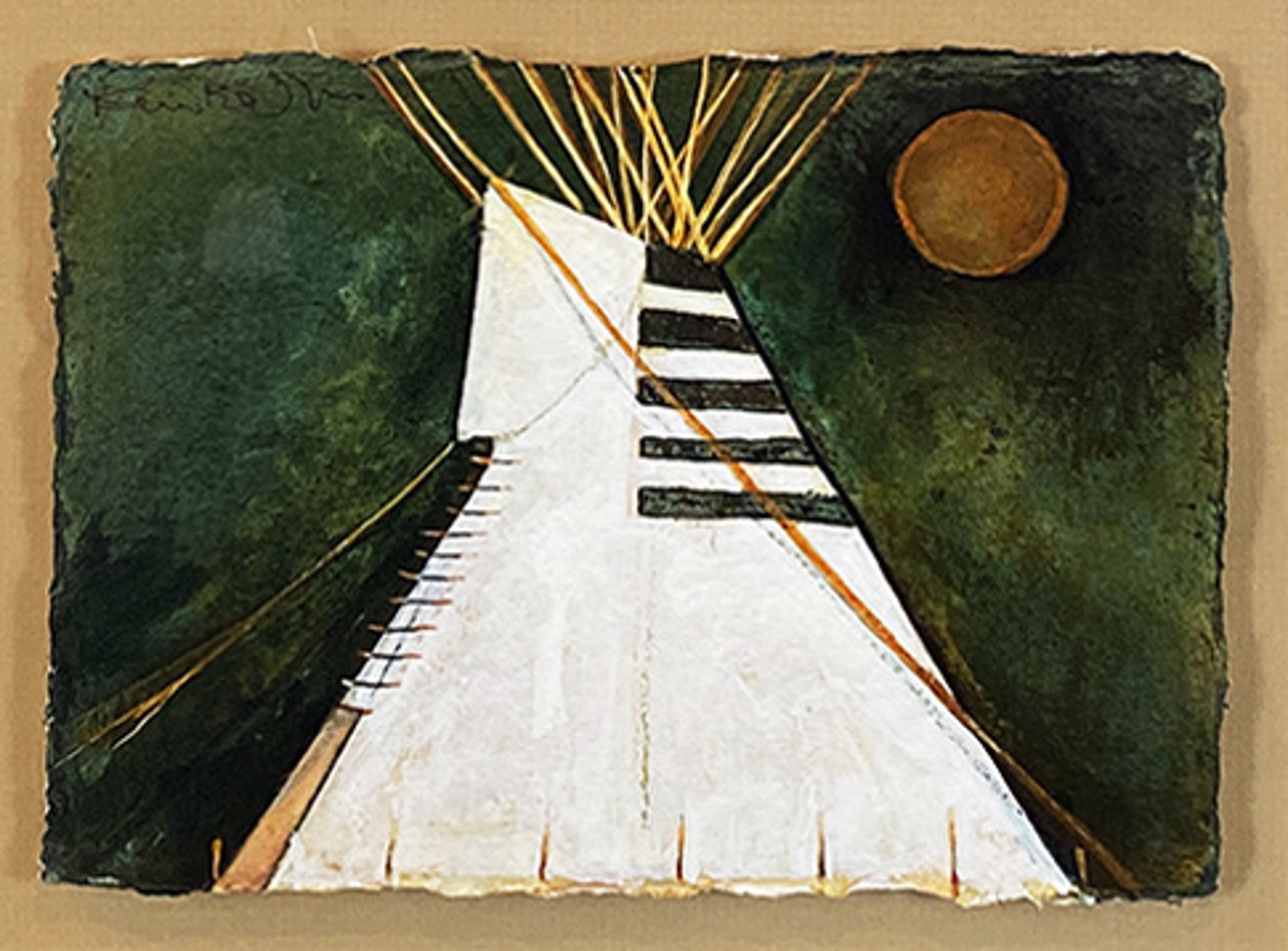 Moonlit Teepee by Kevin Red Star