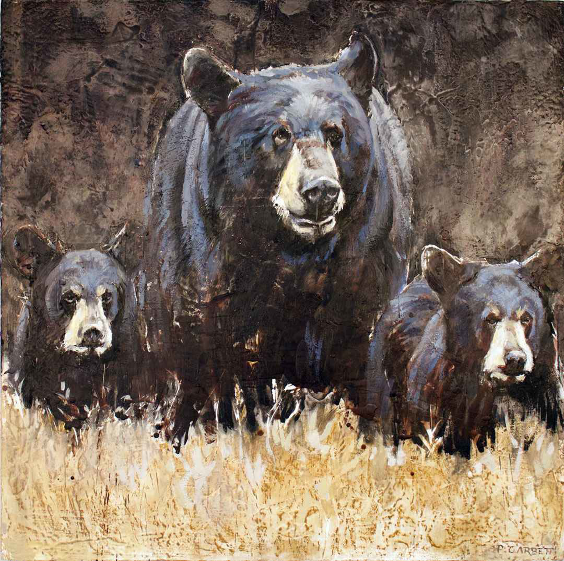 Mother & Cubs #61-15 by Paul Garbett