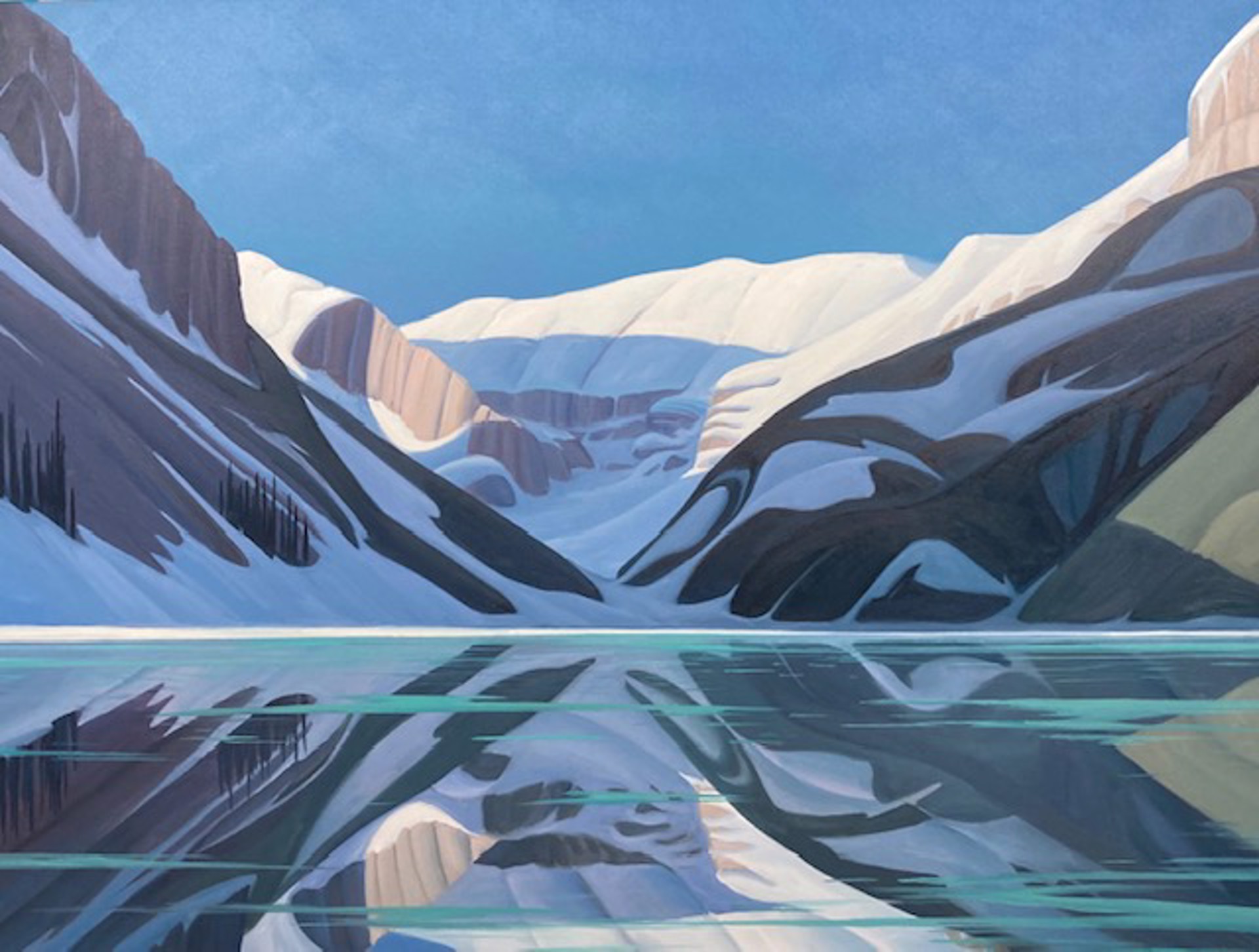 Lake Louise Between Seasons by Kenneth Harrison