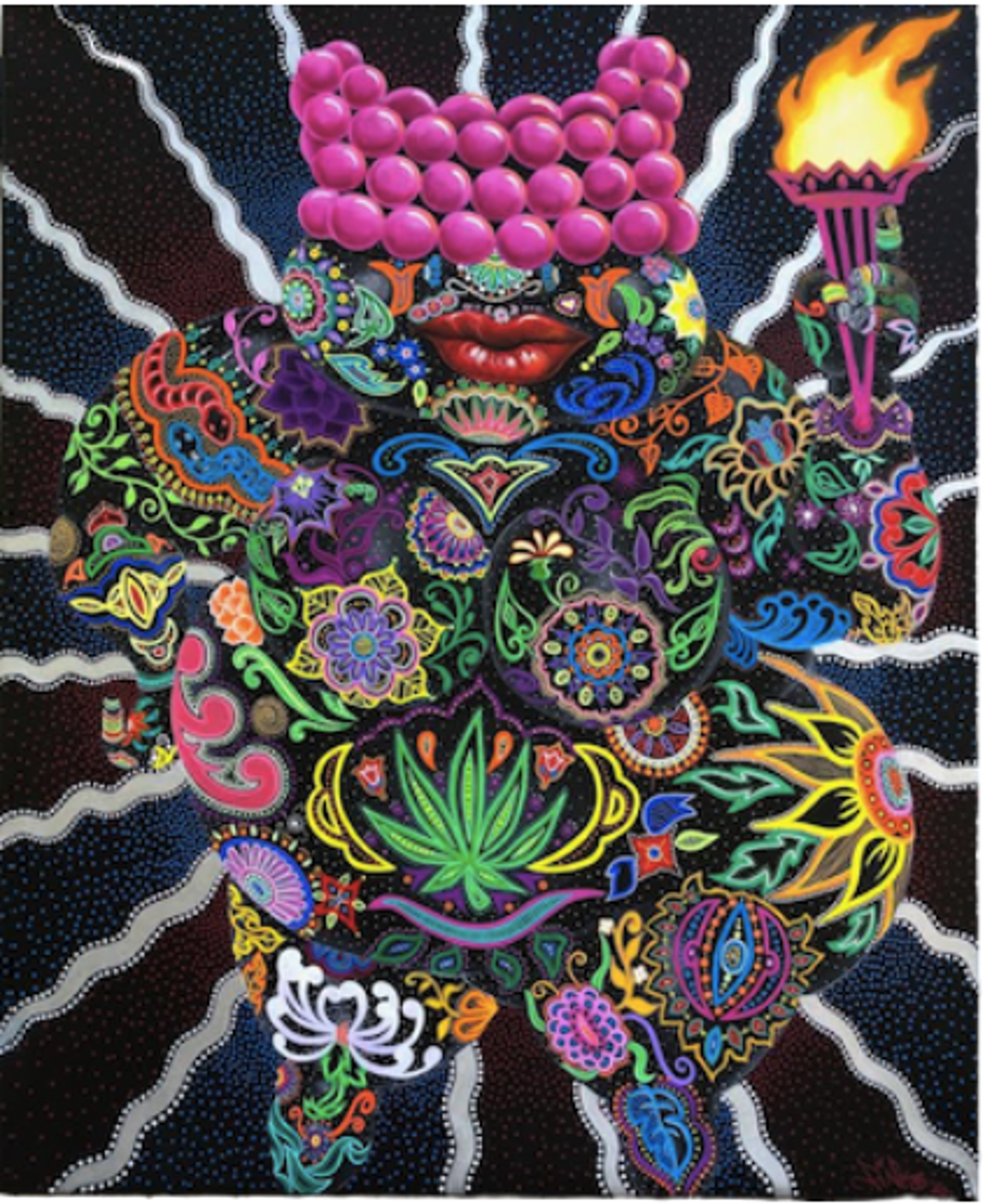 Black Venus Print 9/50 by Lady Pink