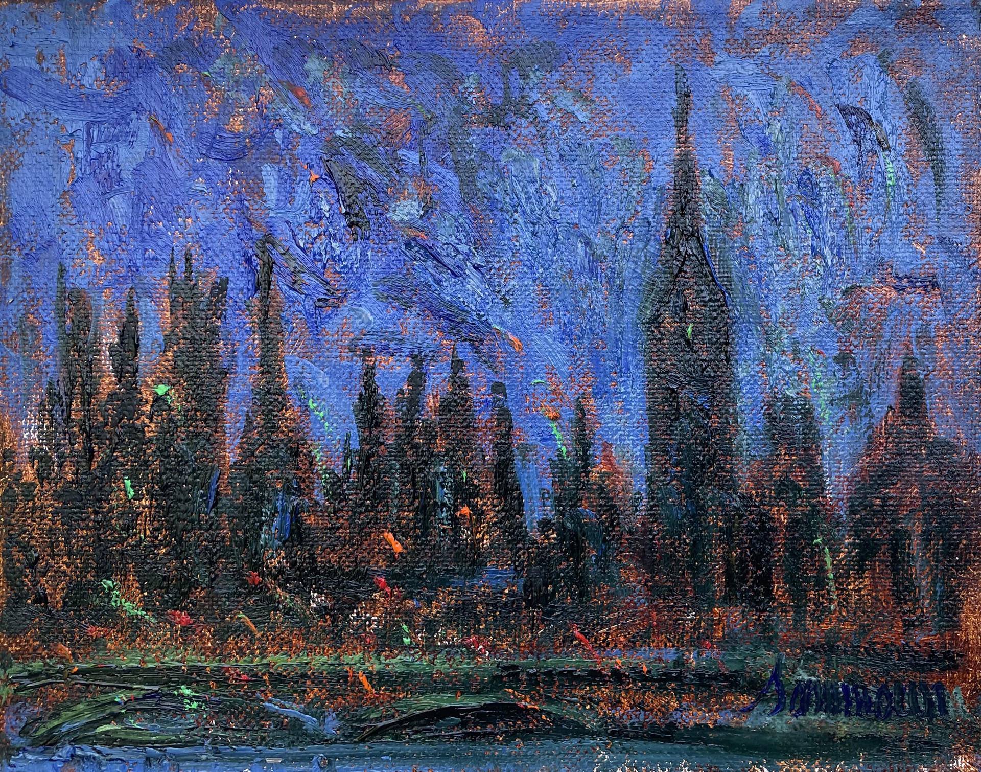 House of parliament, La nuit, study by Samir Sammoun