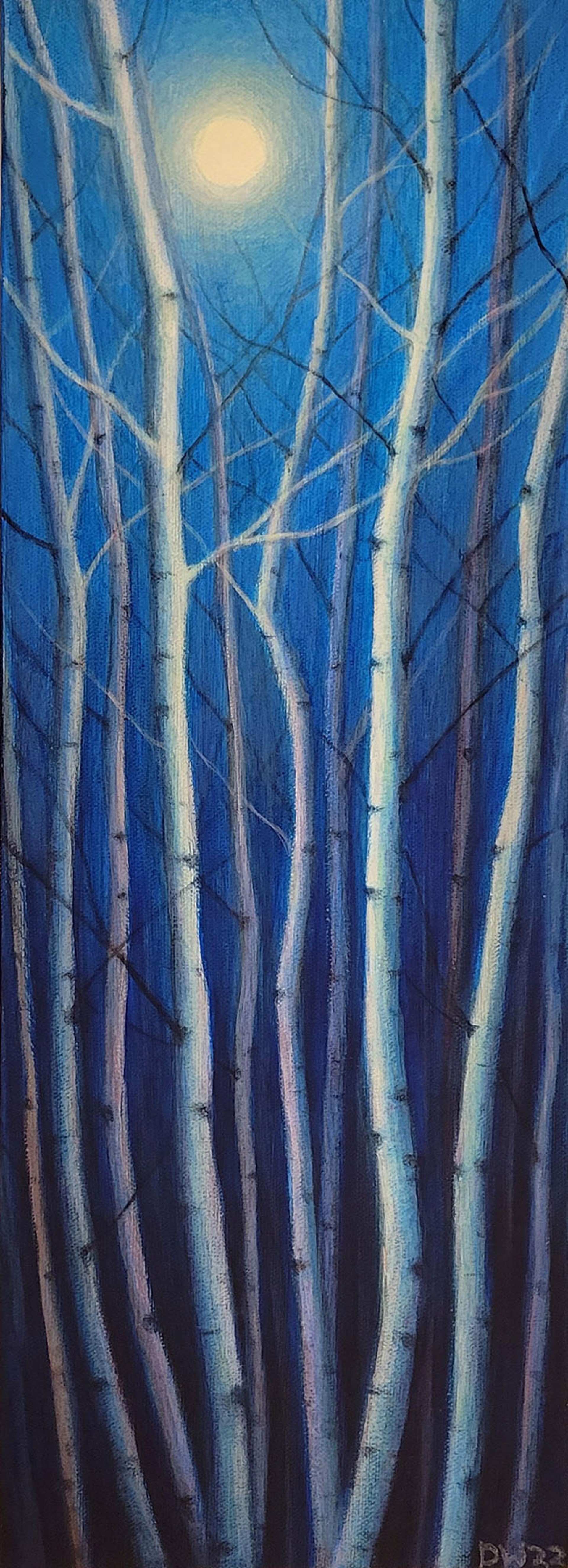 Moonlit Trees by Debbie Wozniak-Bonk