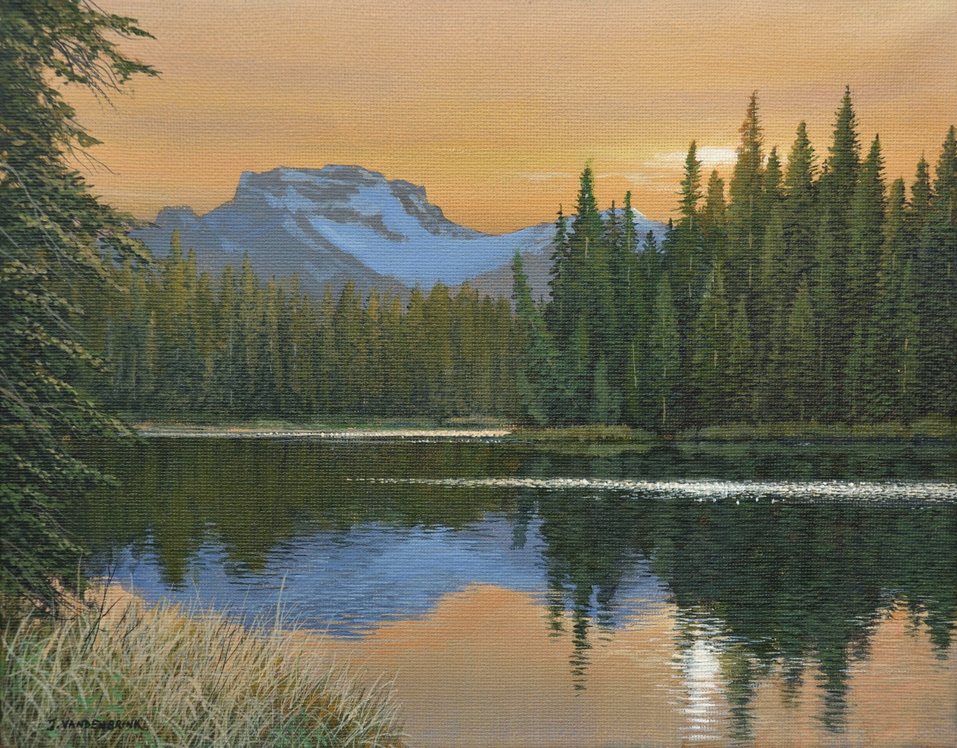 Bow River Sunset (Banff) by Jake Vandenbrink