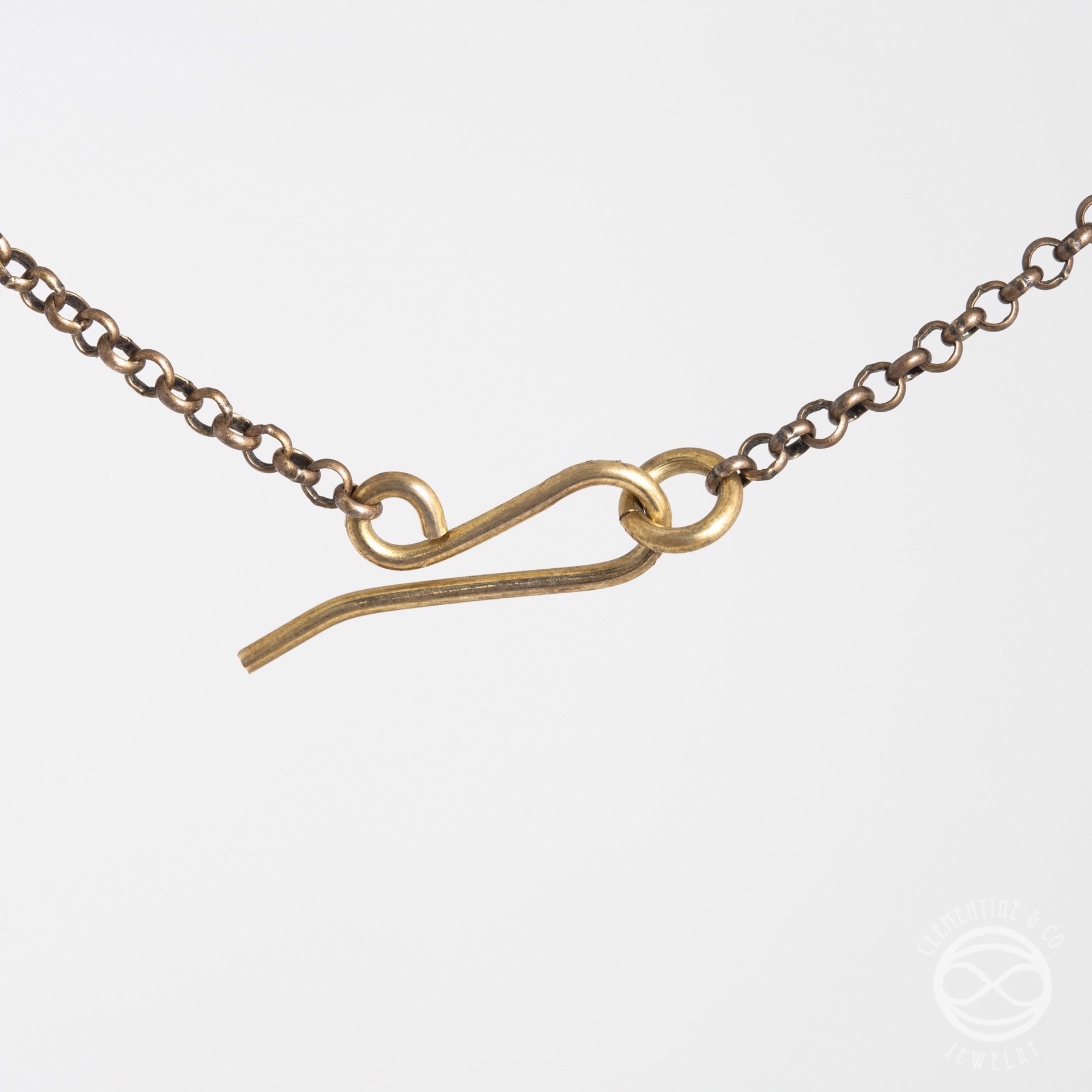 Banner Necklace in Blackened Copper by Clementine & Co. Jewelry