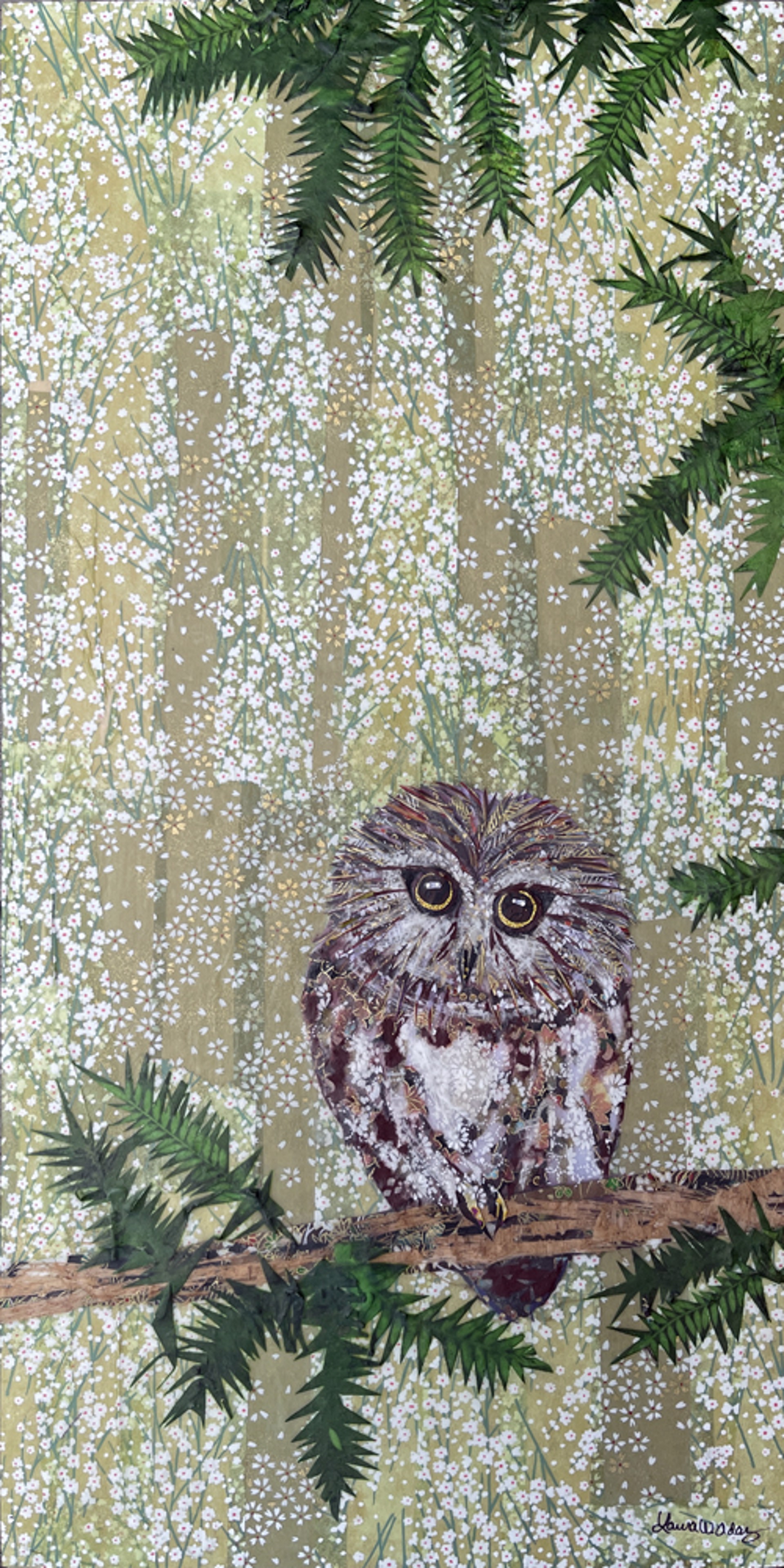 Northern Saw Whet Owl- Sold! by Laura Adams