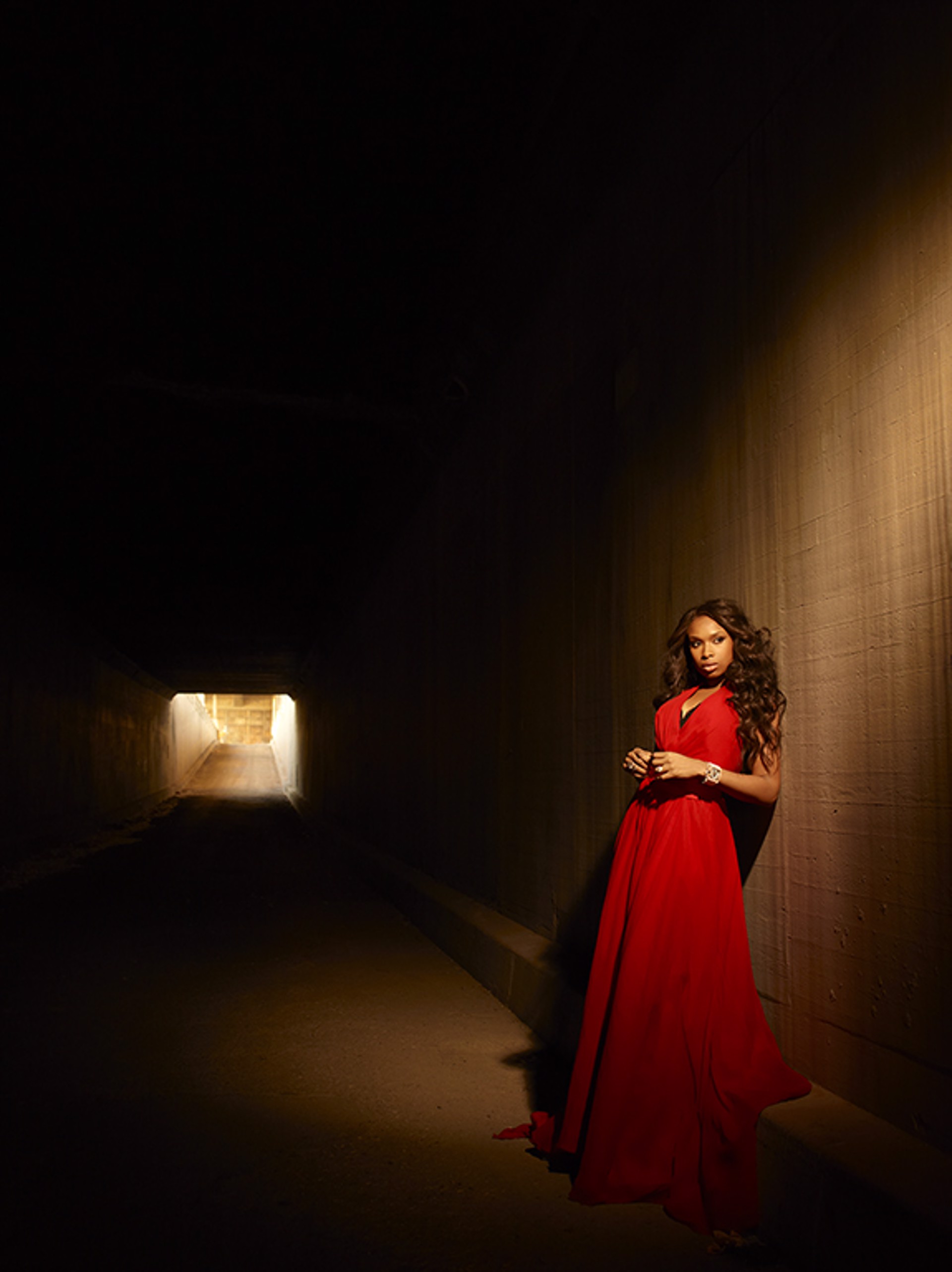 11031 Jennifer Hudson Red Dress Color by Timothy White