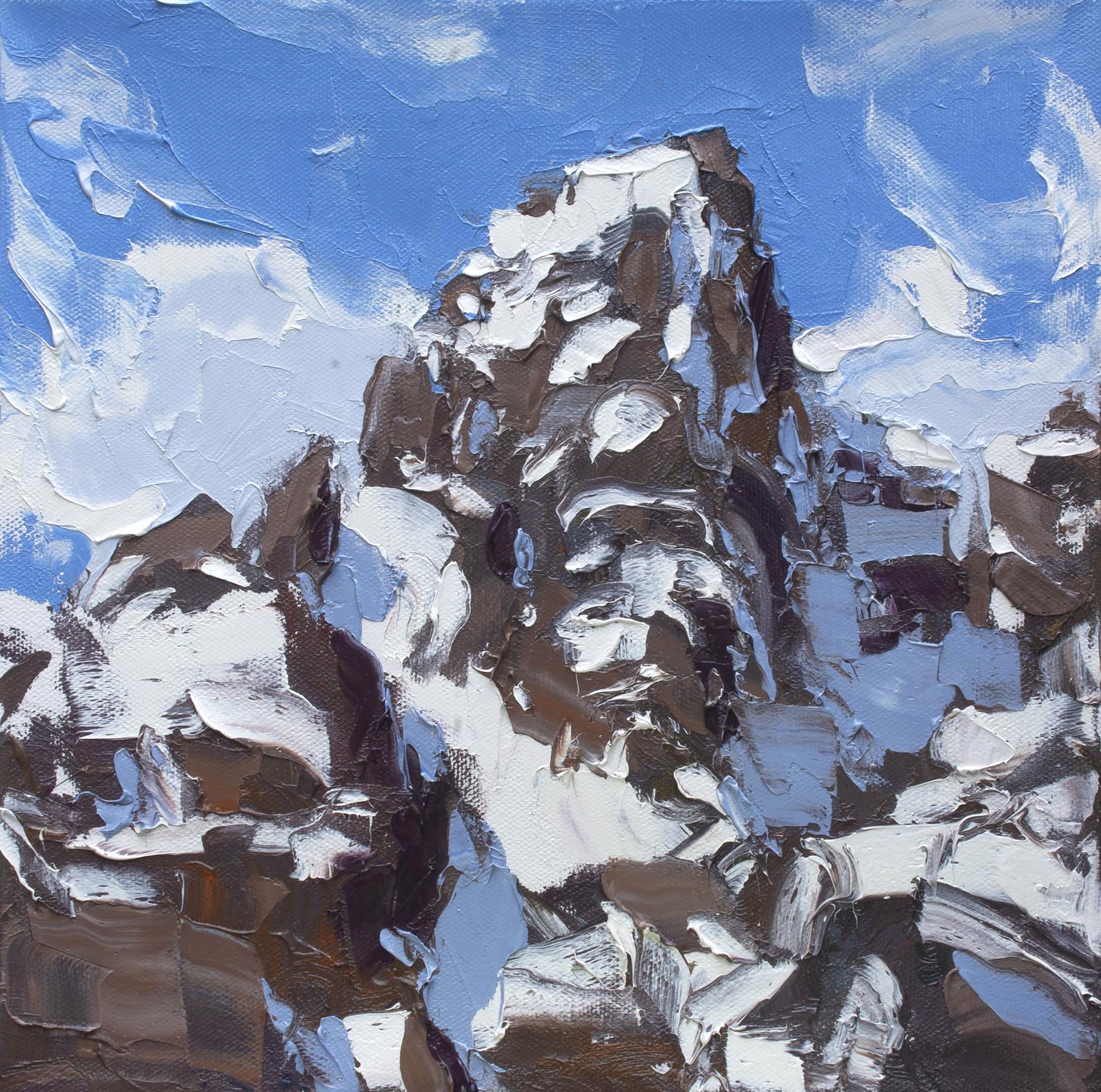 A Contemporary Landscape Painting Of The Grand Teton By Silas Thompson Available At Gallery Wild