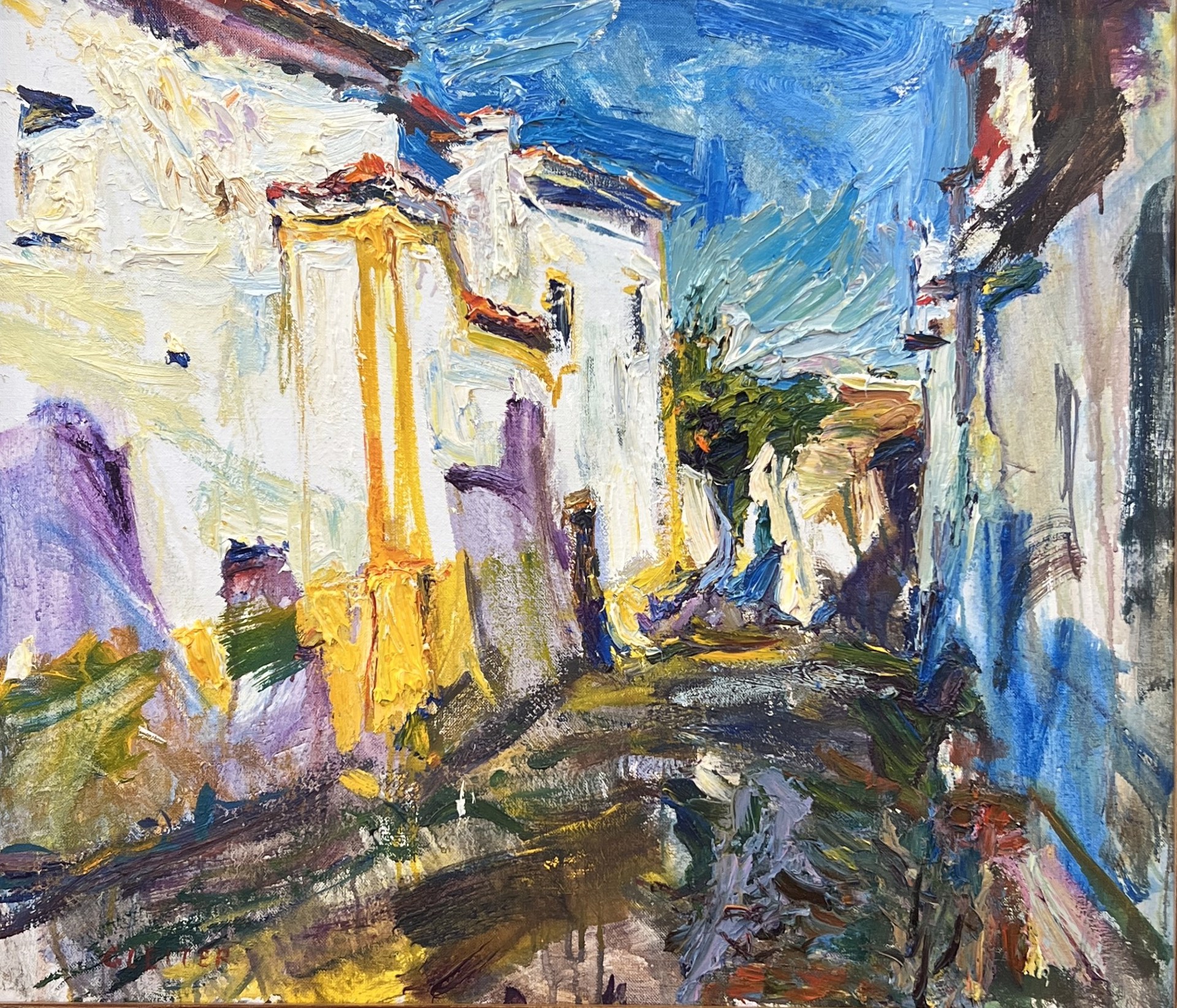 Street in a Portuguese Town by Ulrich Gleiter