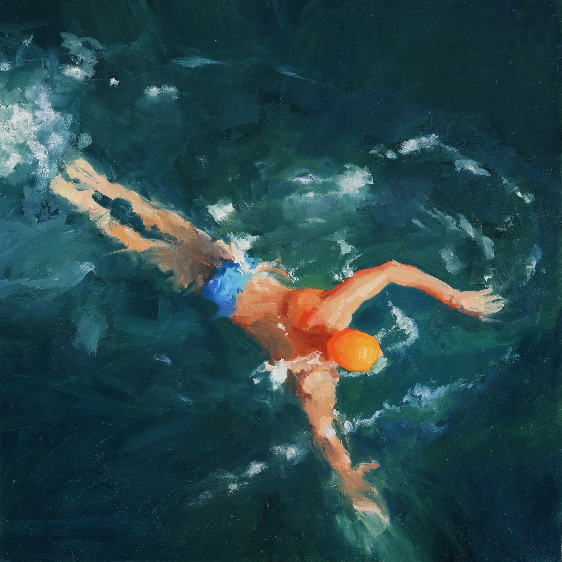 Joyful Swimming by Eileen David