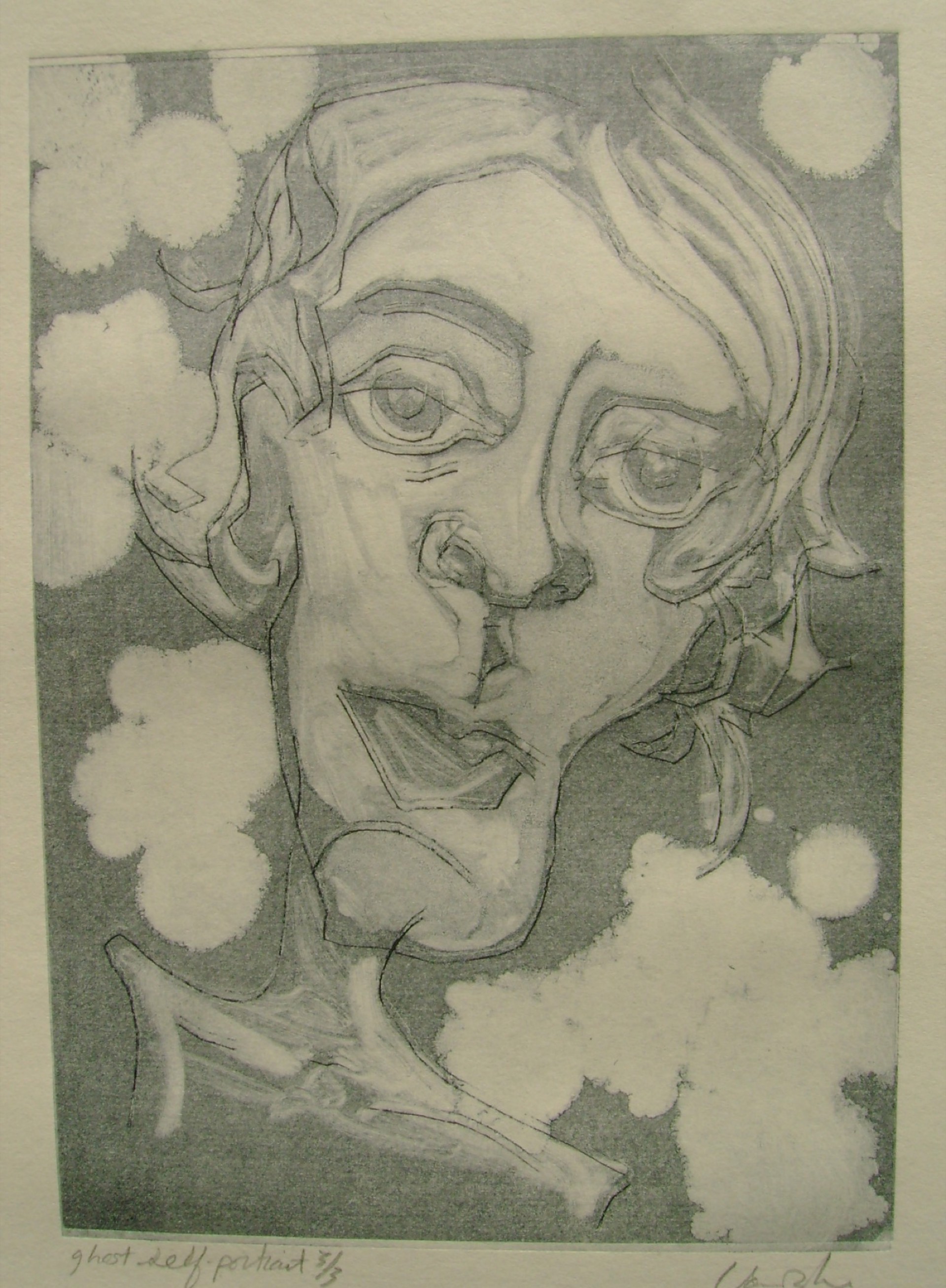 Self-Potrait ghost print 3/3 - Limited Edition 3 of 3 by Rachael Van Dyke