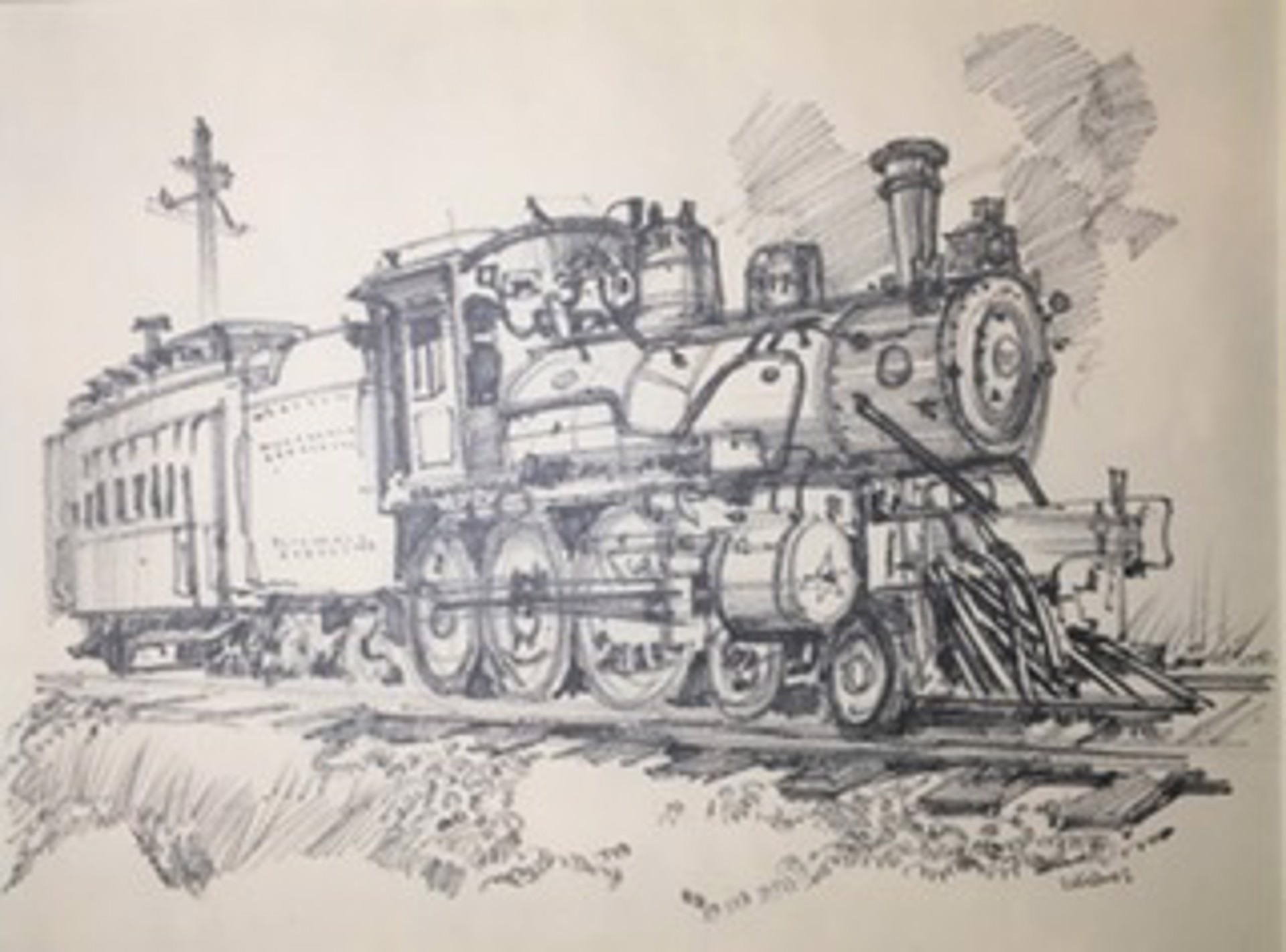 Locomotive Engine by Reynold Weidenaar