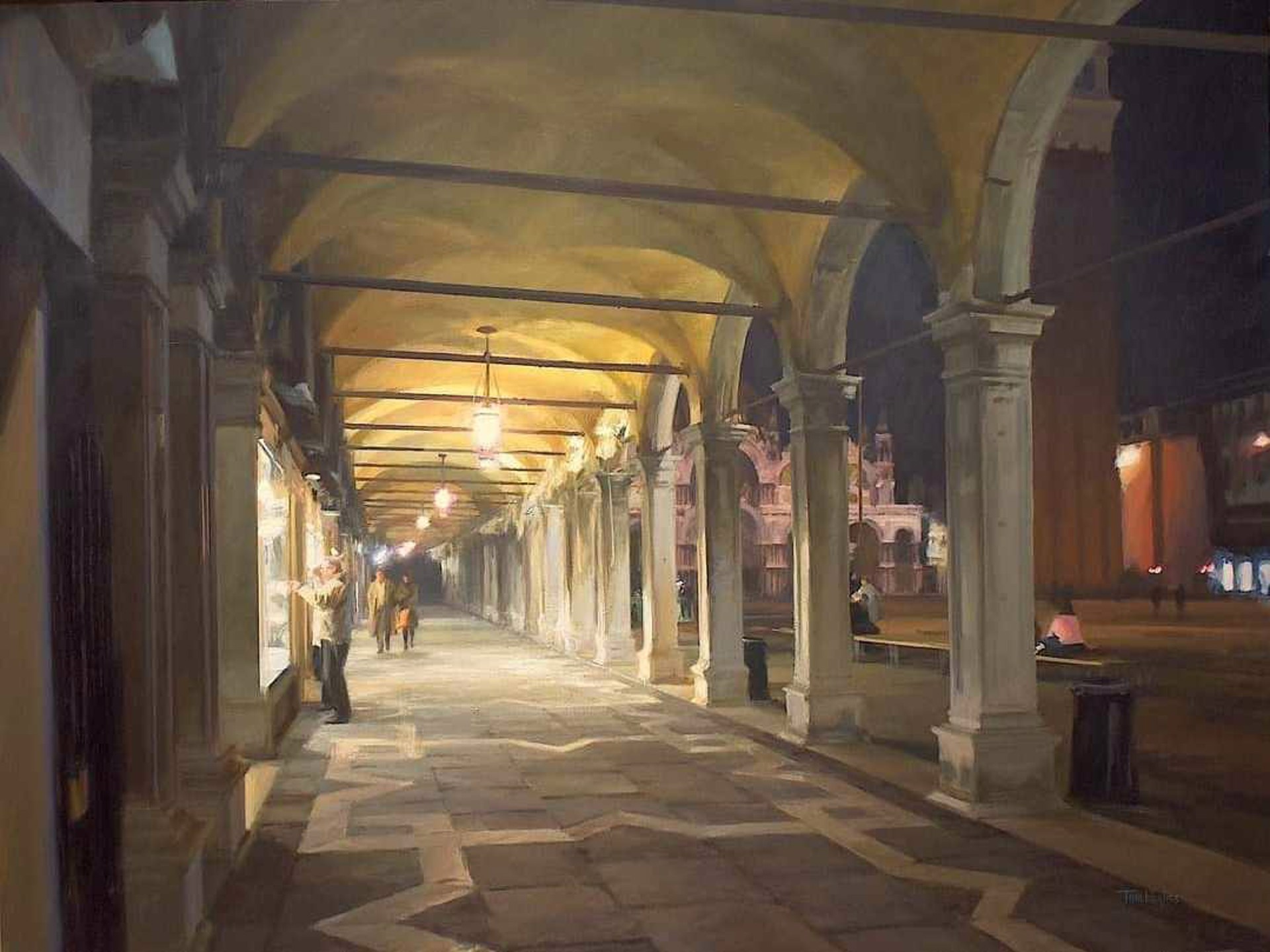 San Marco at Night by Tom Hughes