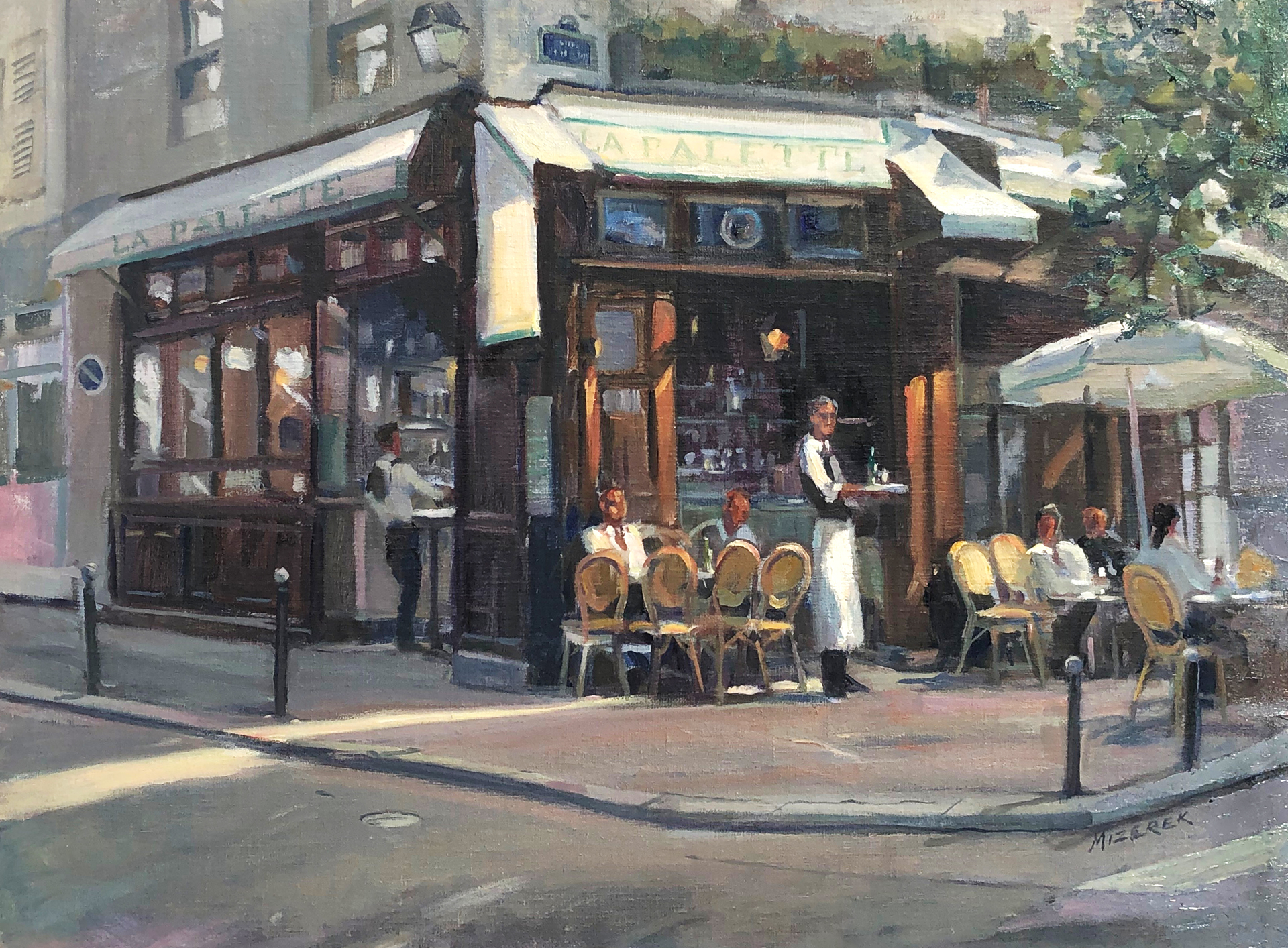 "Cafe La Palette" by Leonard Mizerek