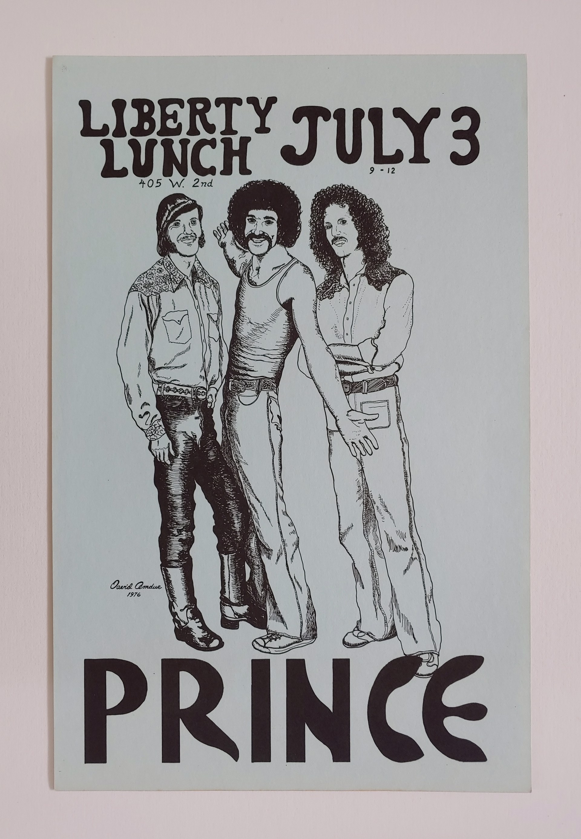 Liberty Lunch, Prince - Poster by David Amdur