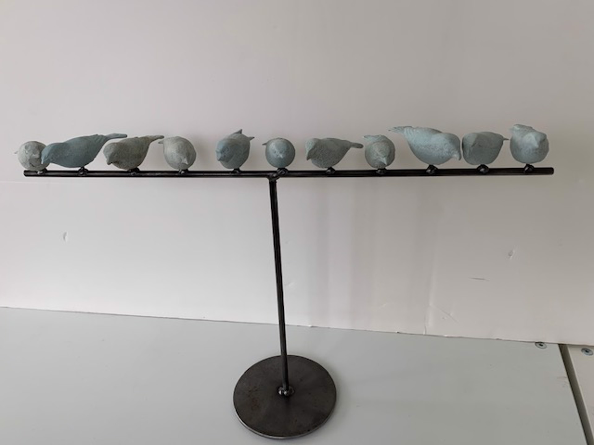 SOLD - 11 Birds on a Stand by Rory Burke