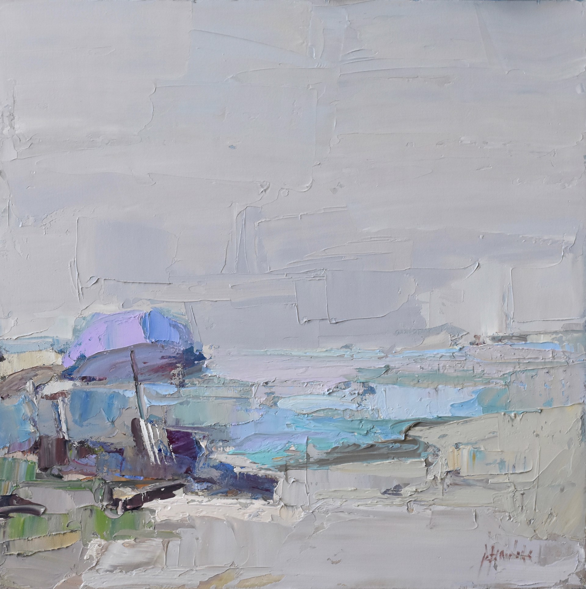 Beach II by Barbara Flowers
