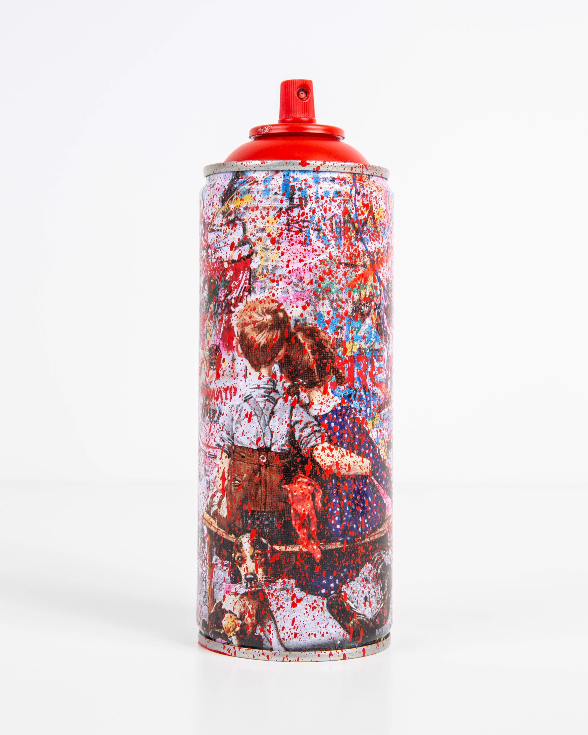 Work Well Together - Red by Mr.Brainwash