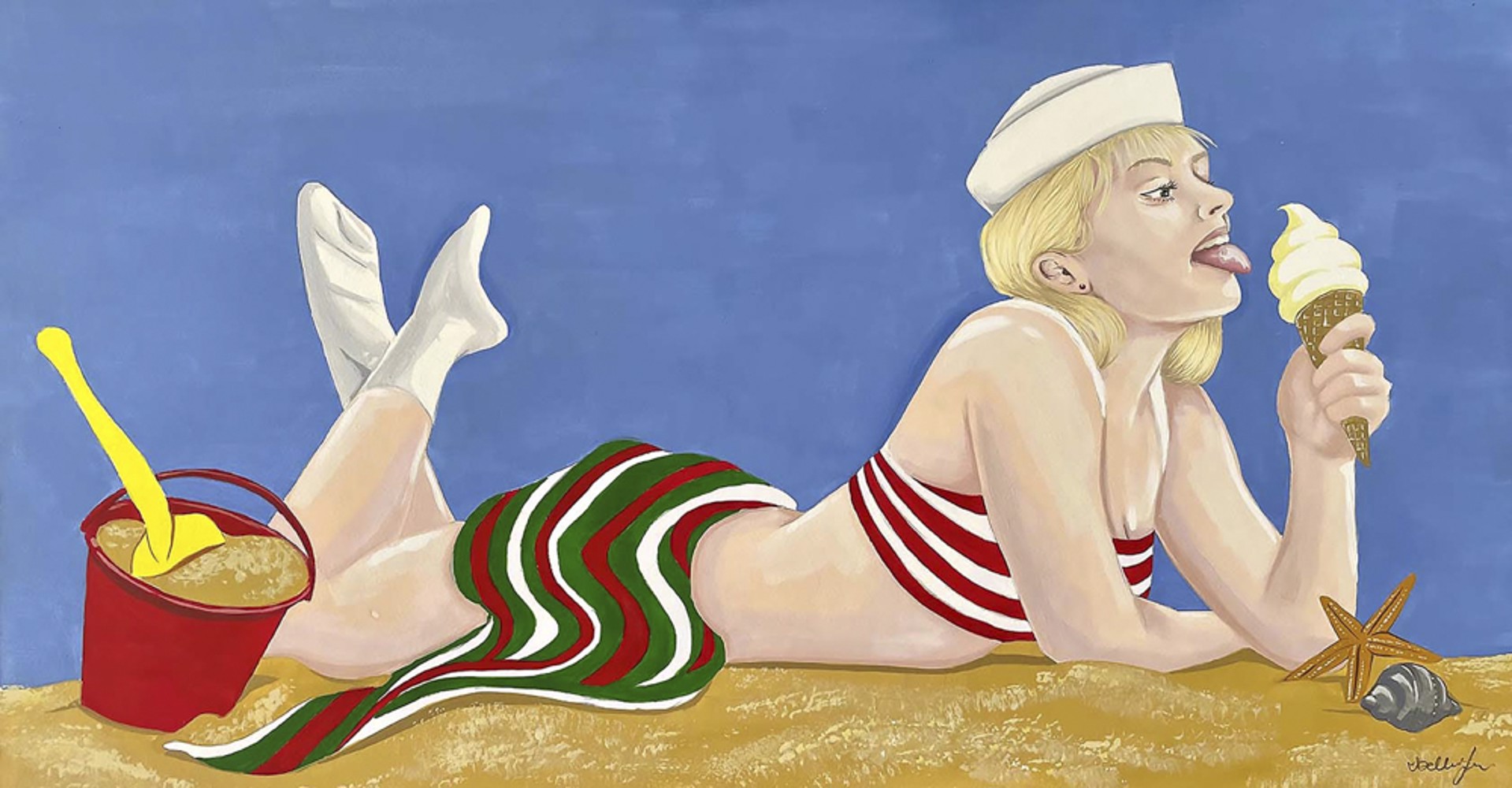 Ice Cream in the Sand by Isabella Almazan