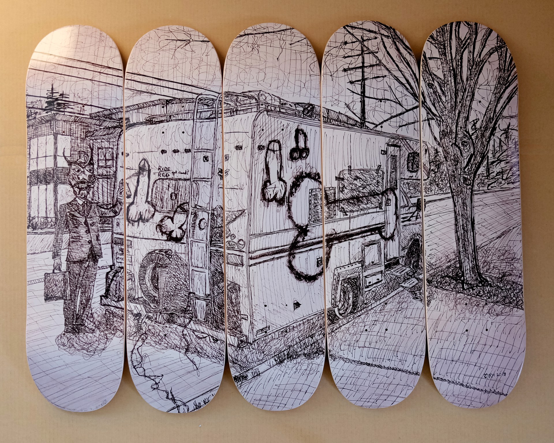 Winnebago, Skateboard Mural by Randy McClelland