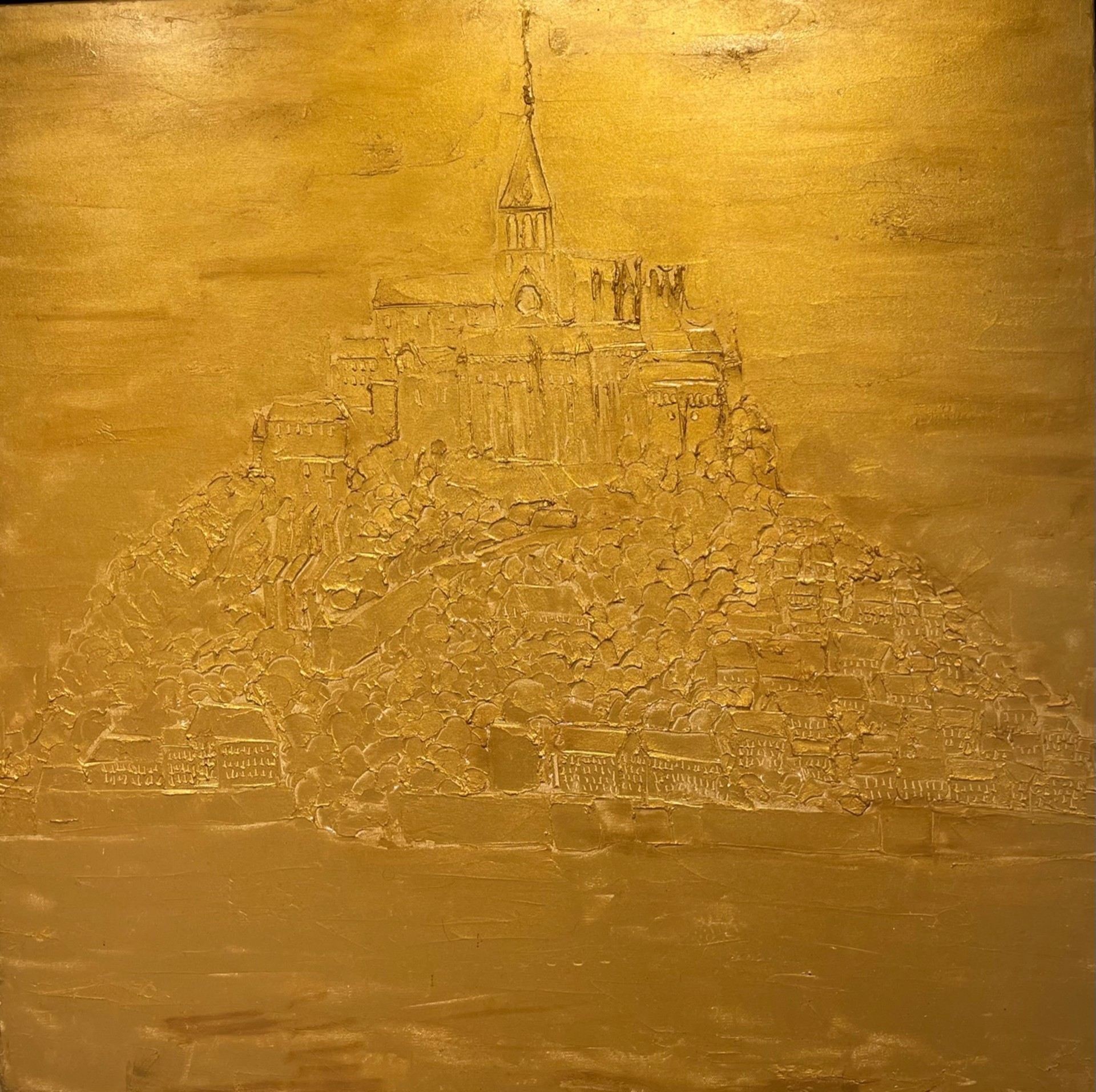Mont St. Michel (Gold) by Brooke Major