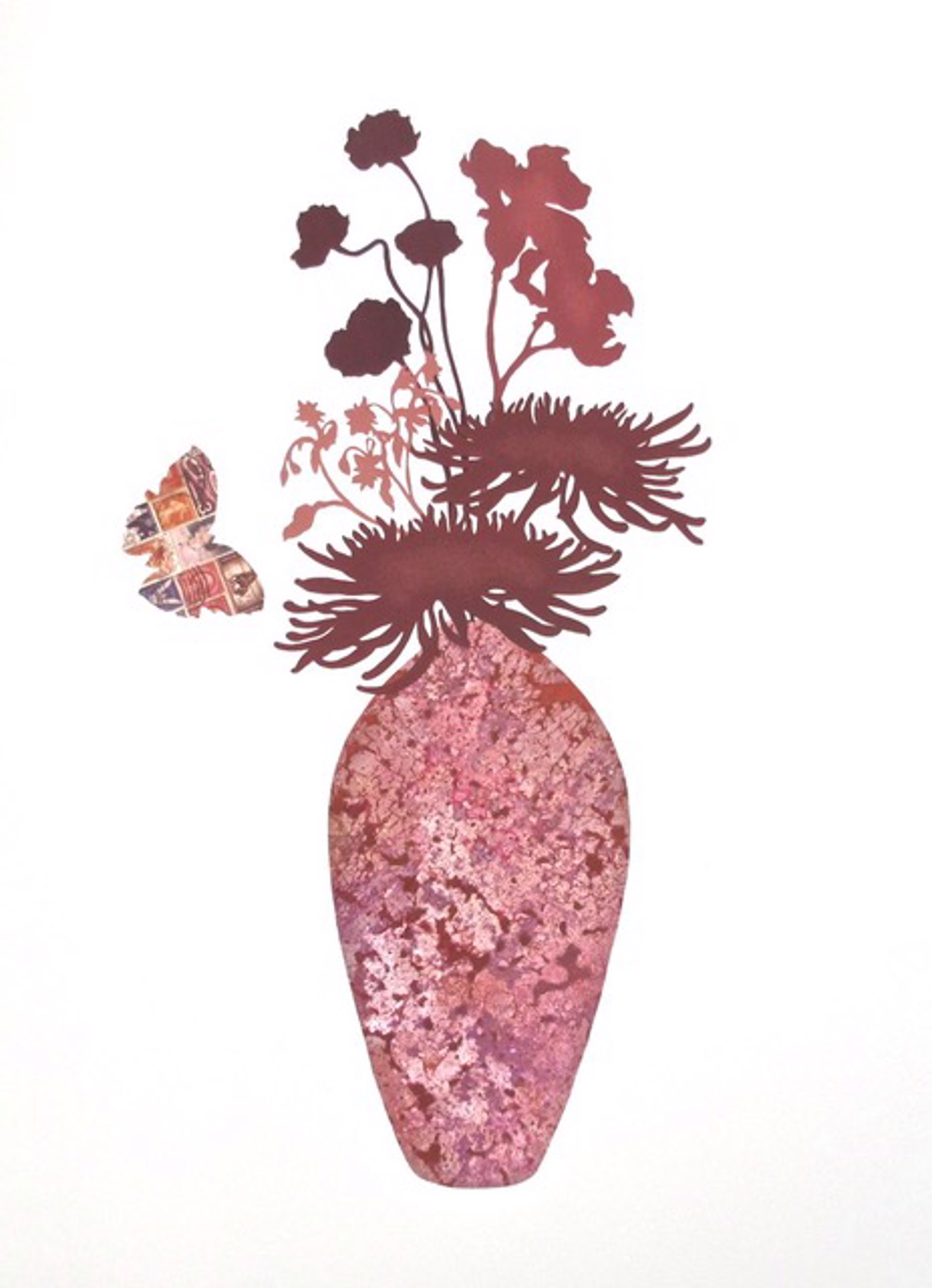 New Blooms + Butterfly No. 3 by Deborah Weiss