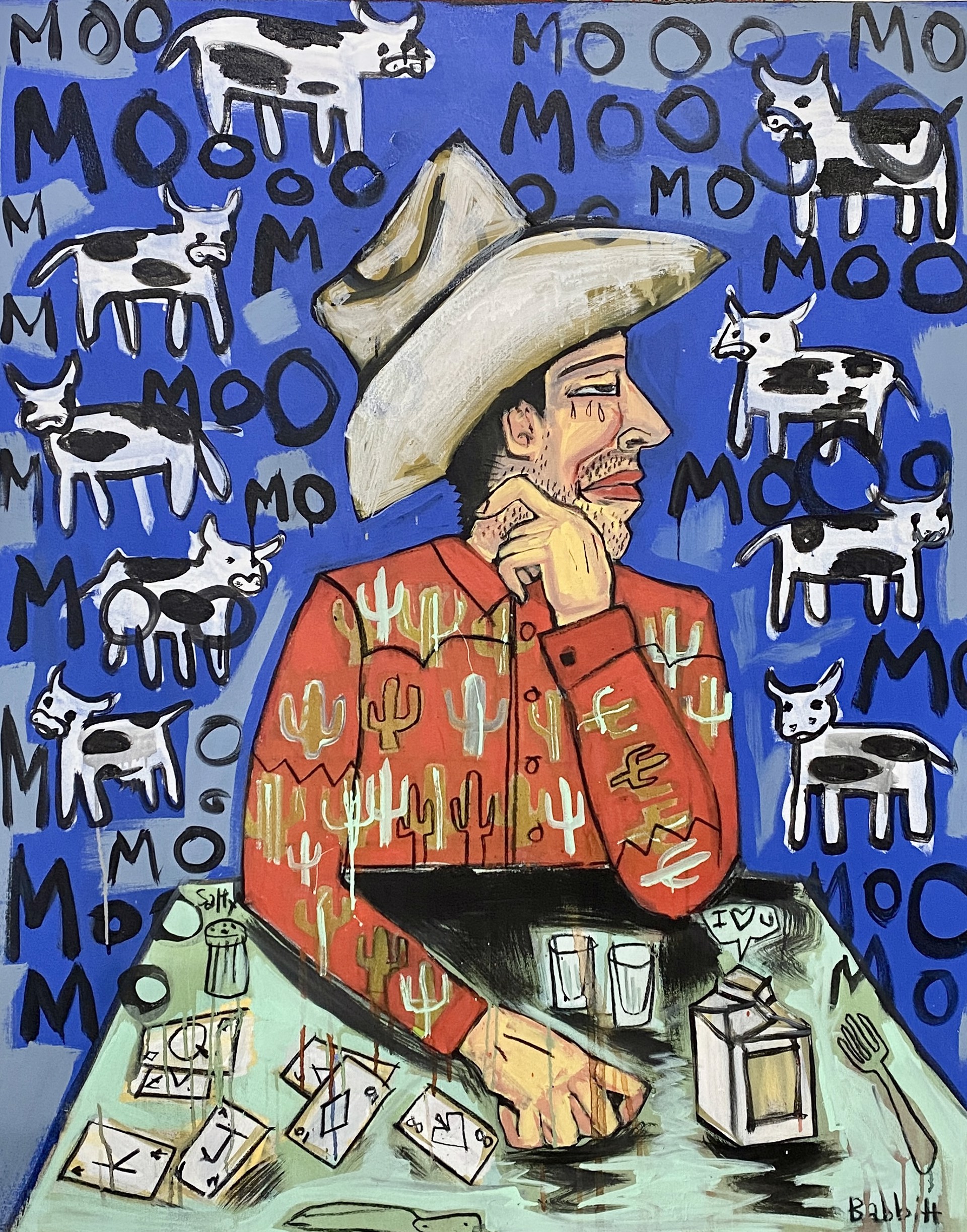Sad Cowless Cowboy by John Babbitt