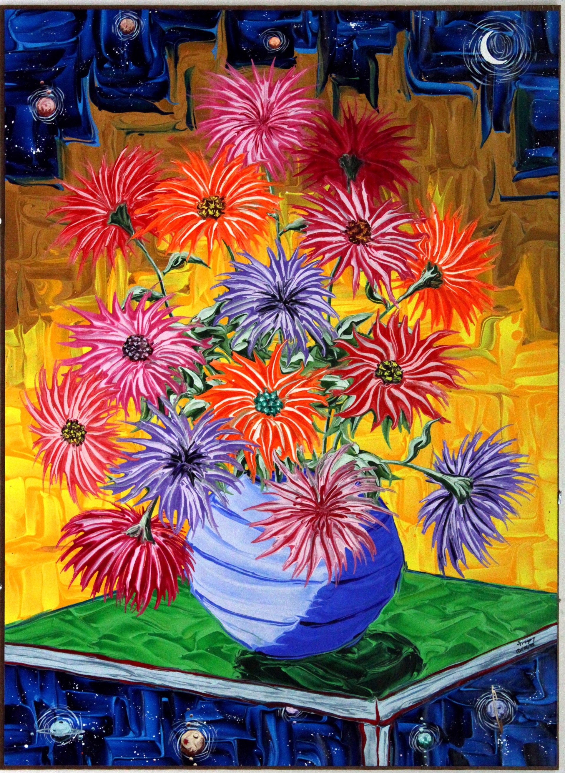 Still Life with Zinnias No 2 by Gregory Horndeski