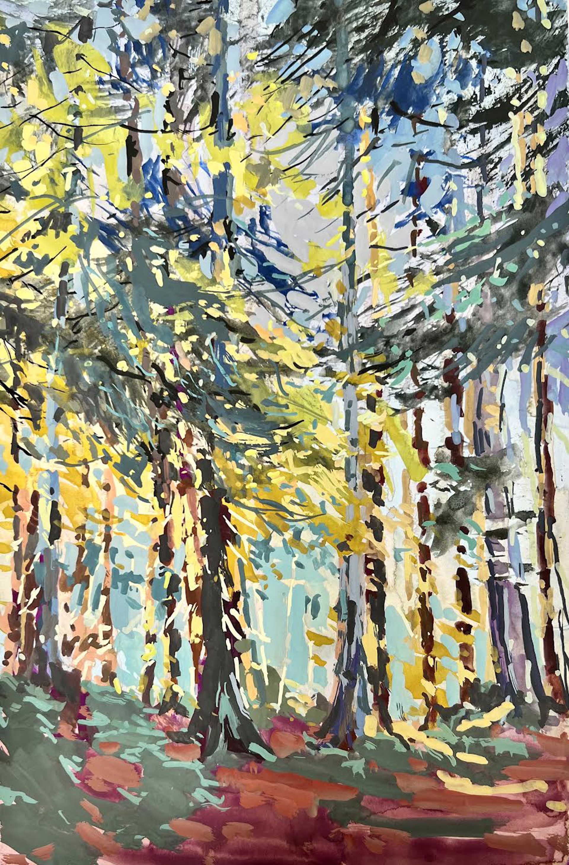 Sun Struck Forest by Jane Wallis