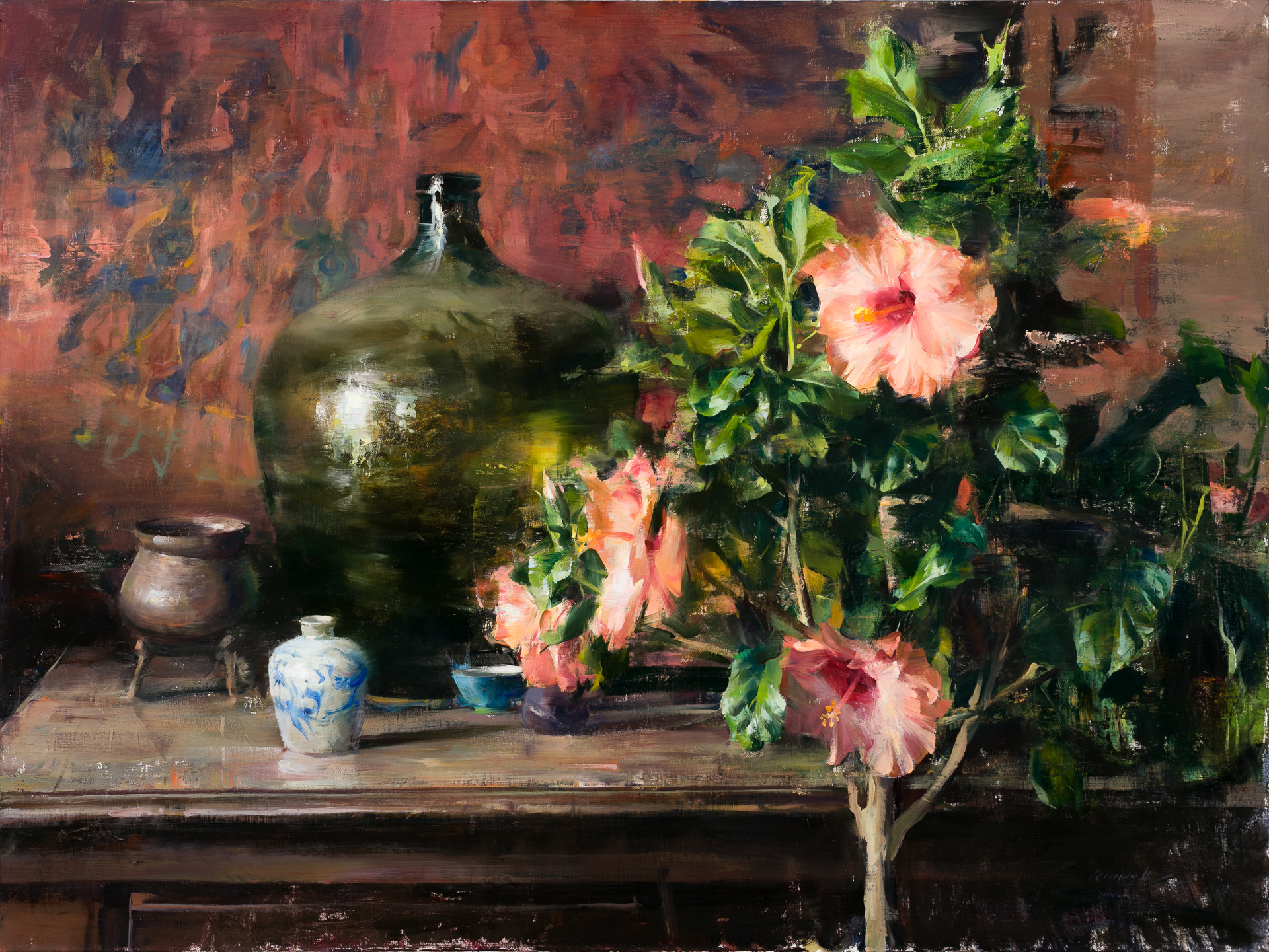 Arrangement with Hibiscus by Quang Ho