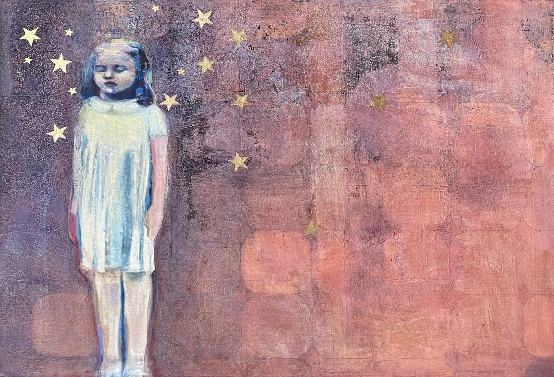 "Girl In Stars" by Patricia Jo Peacock by Art One Resale Inventory