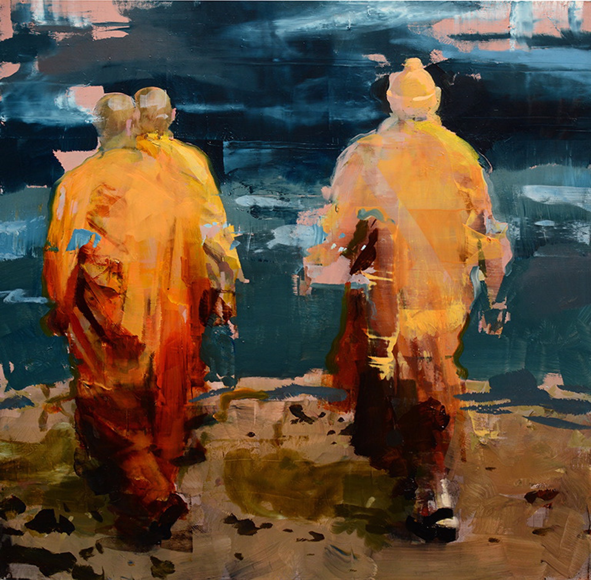 Monks at Sea by Alex Kanevsky