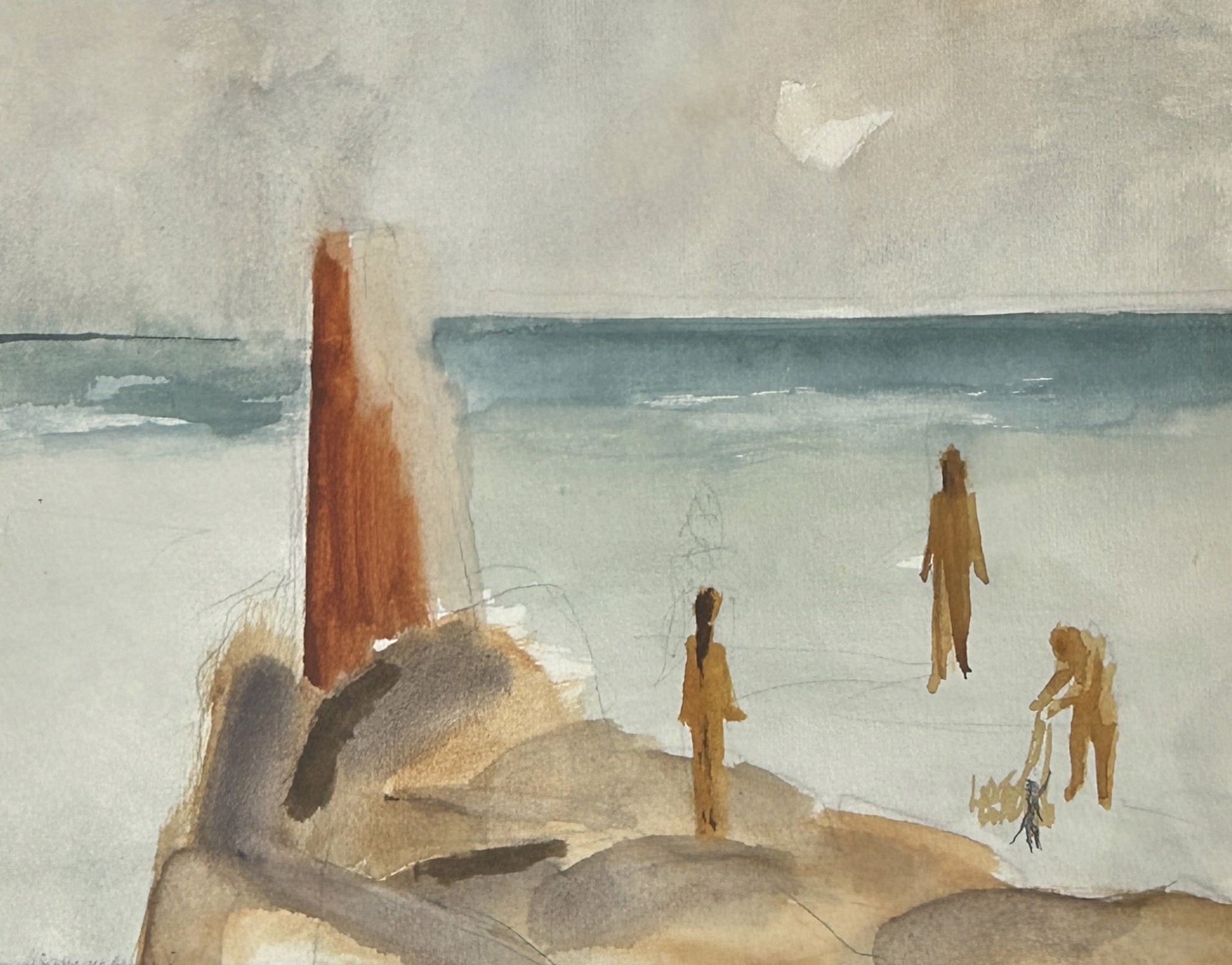 Study for Kendall Lane Beach by Herman Maril
