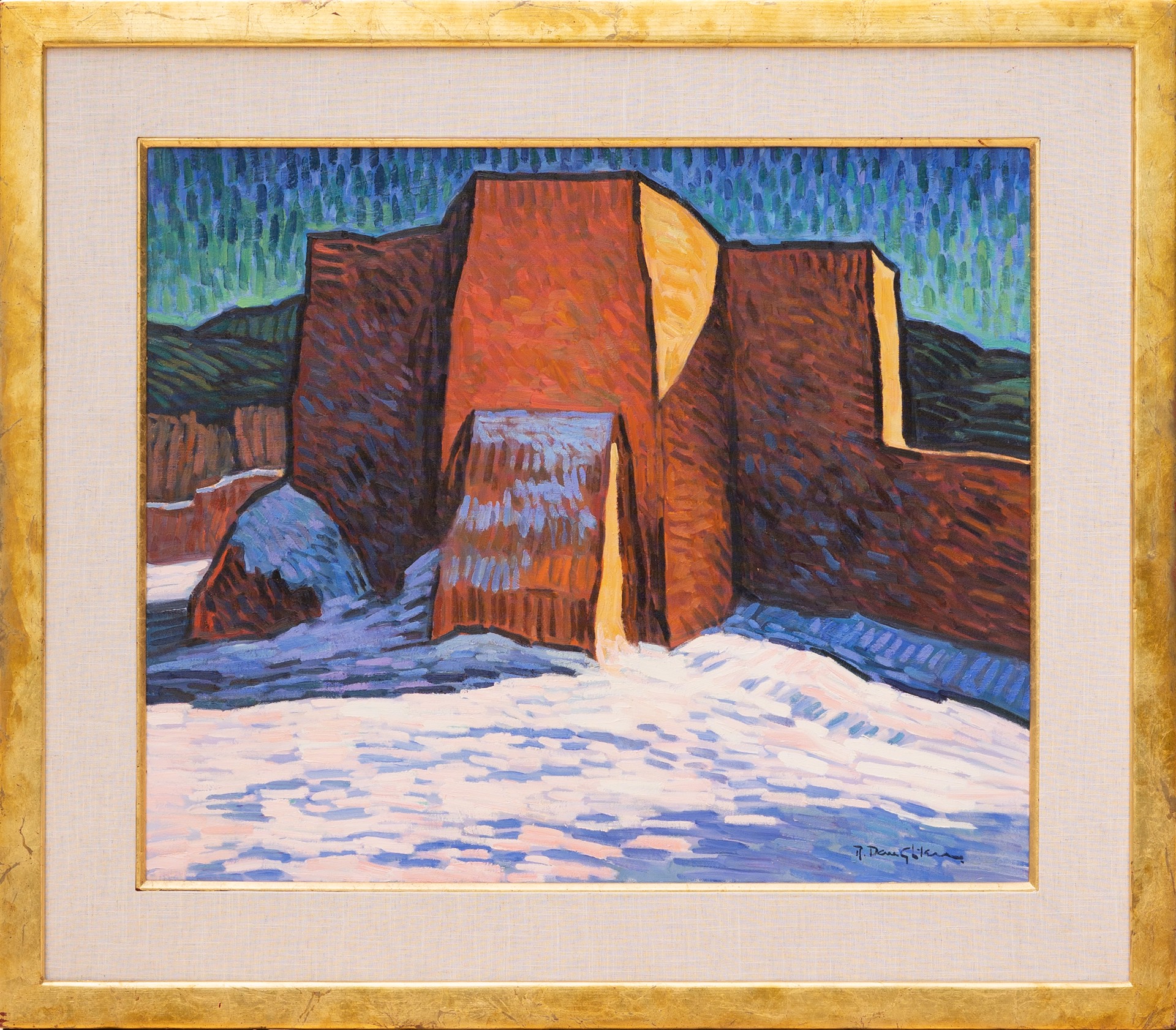 Ranchos Winter by Robert Daughters (1929-2013)