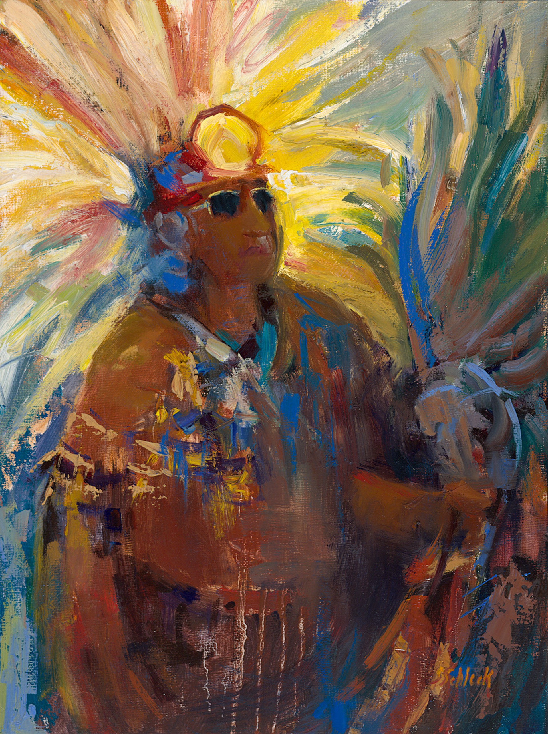 Pow Wow Glow (Indian In Sunglasses) by Suzanne Schleck