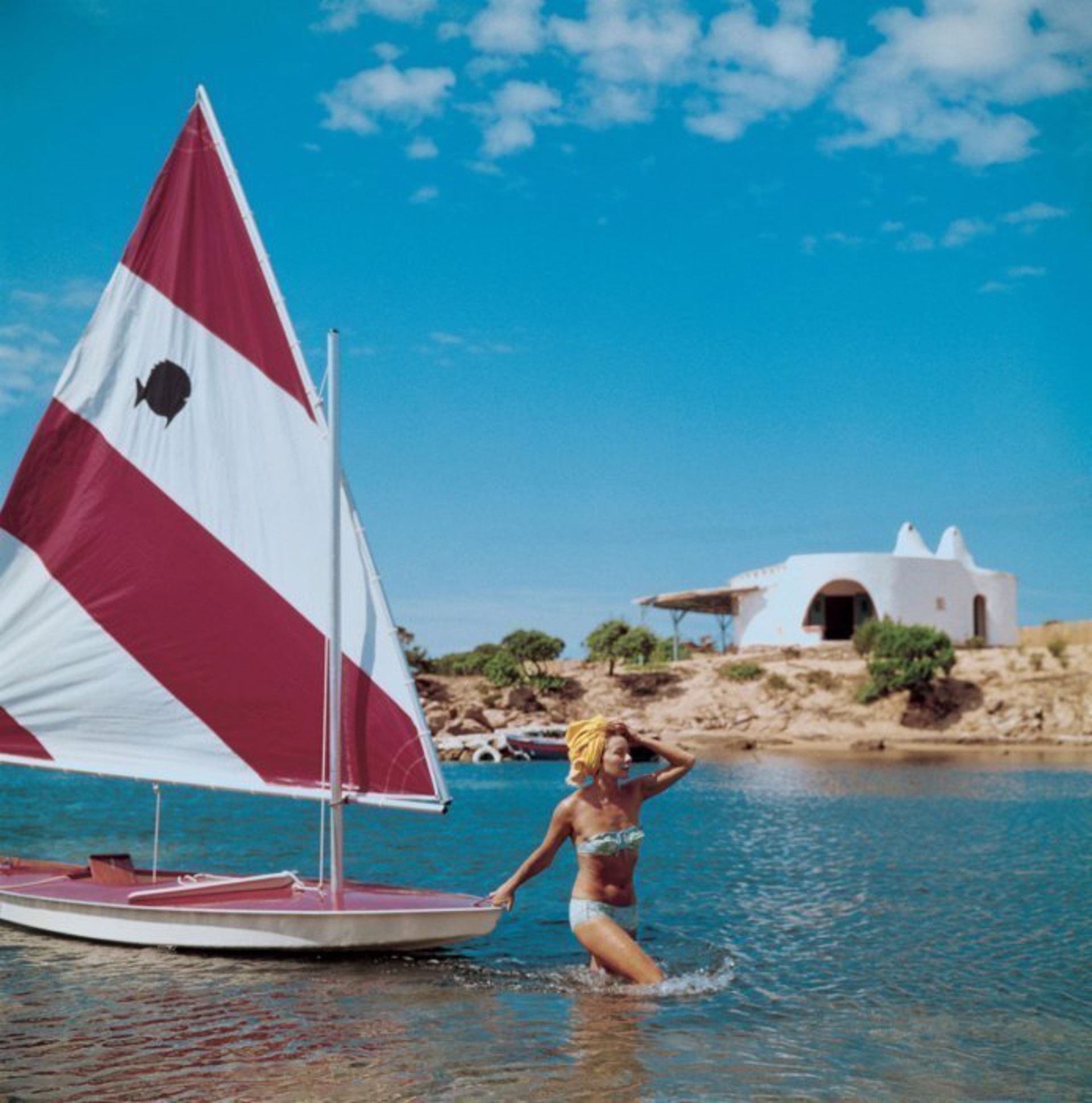 Bettina Graziani, Sailing in Sardina by Slim Aarons