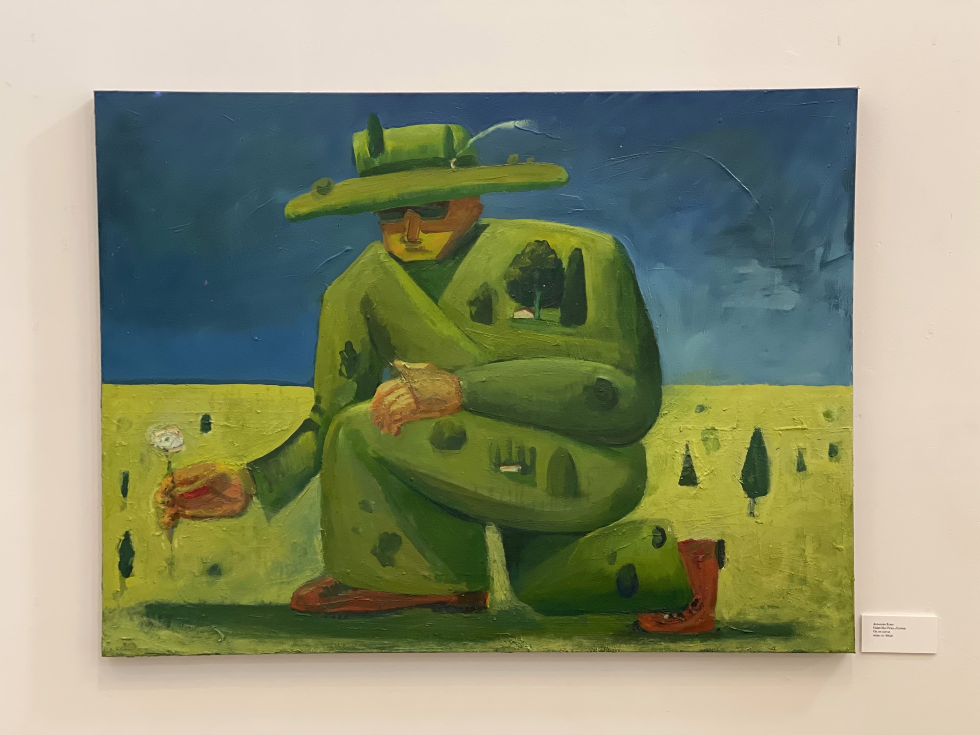 Green Man Picks a Flower by Alejandro Rubio