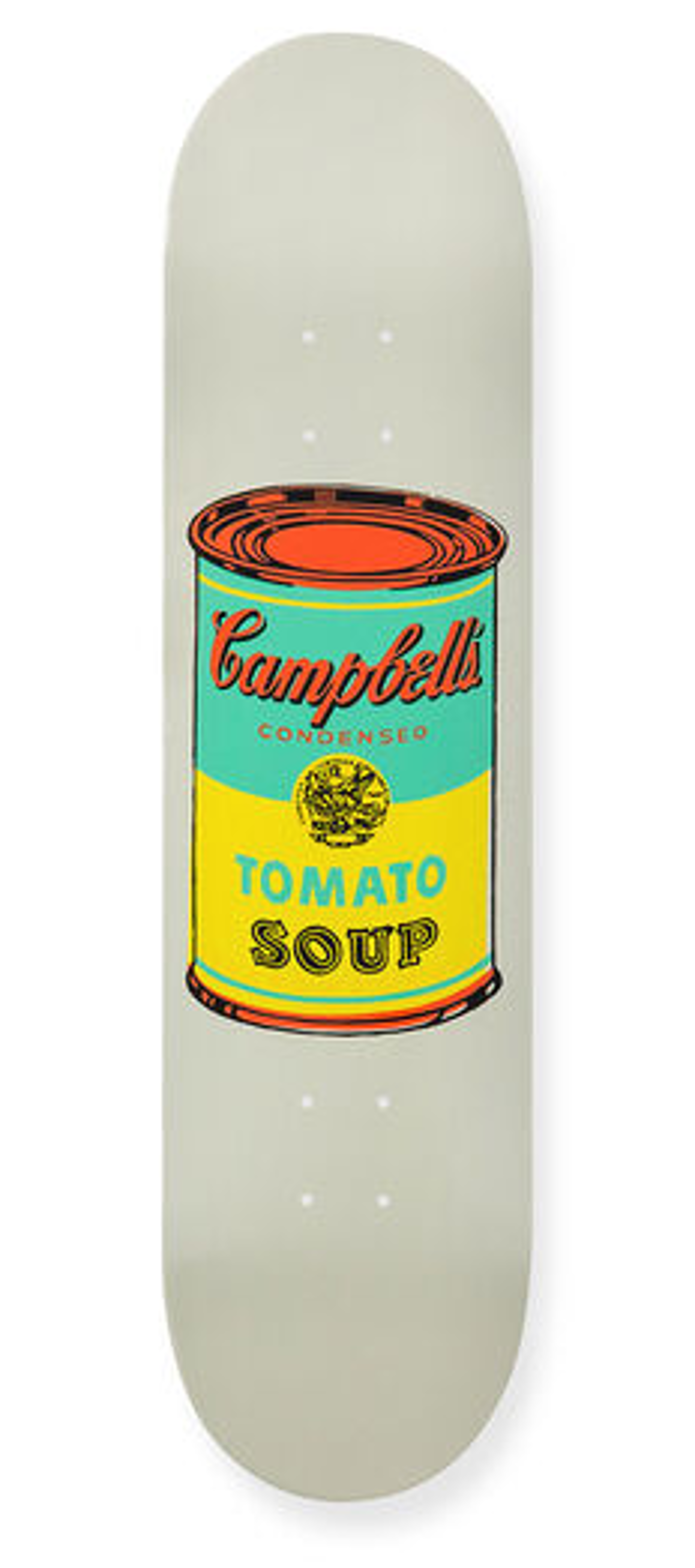 Campbell's Soup Skate Deck (Grey with Orange Can) by Andy Warhol