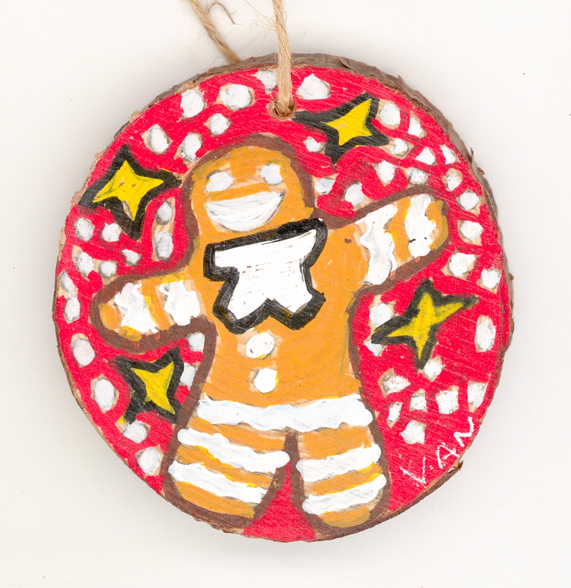 Gingerbread/Angel (ornament) by Vanessa Monroe