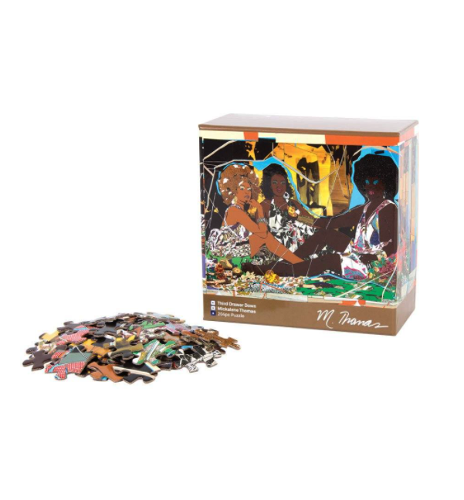 Le Déjeuner Jigsaw Puzzle by Mickalene Thomas