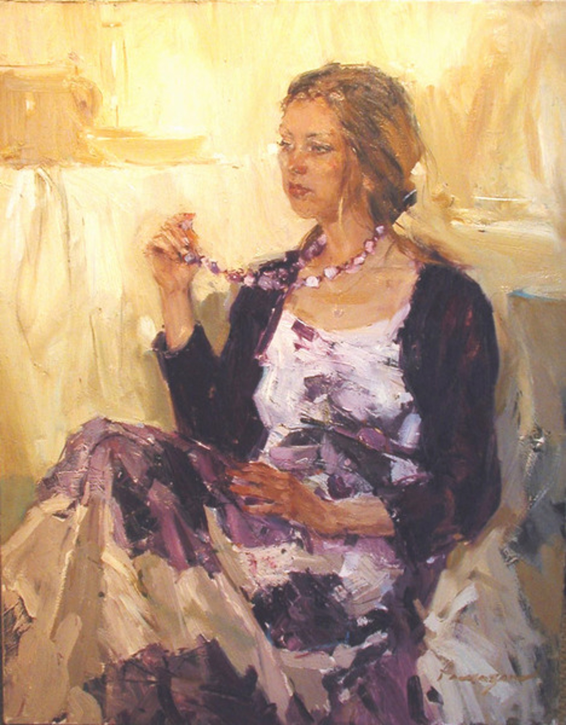 Woman in Purple by Renat Ramazanov