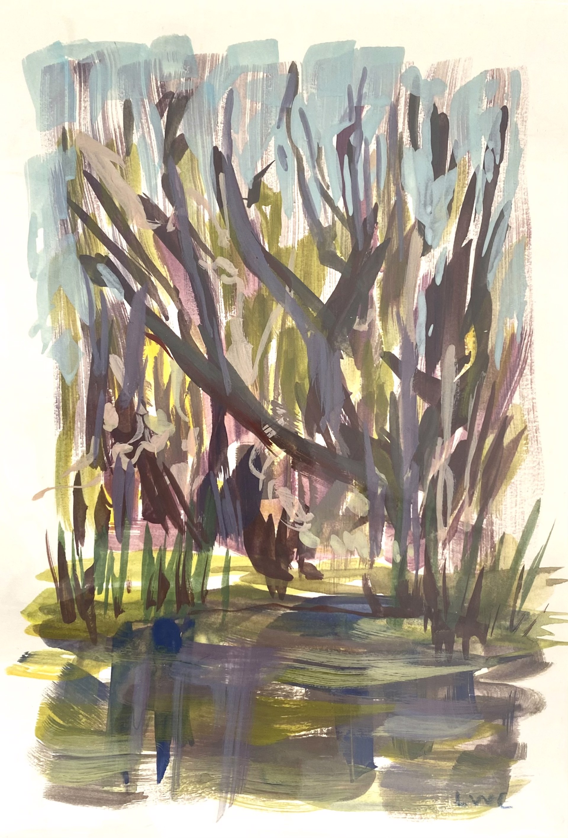 Pond and Trees by Lucie Wren Cooper