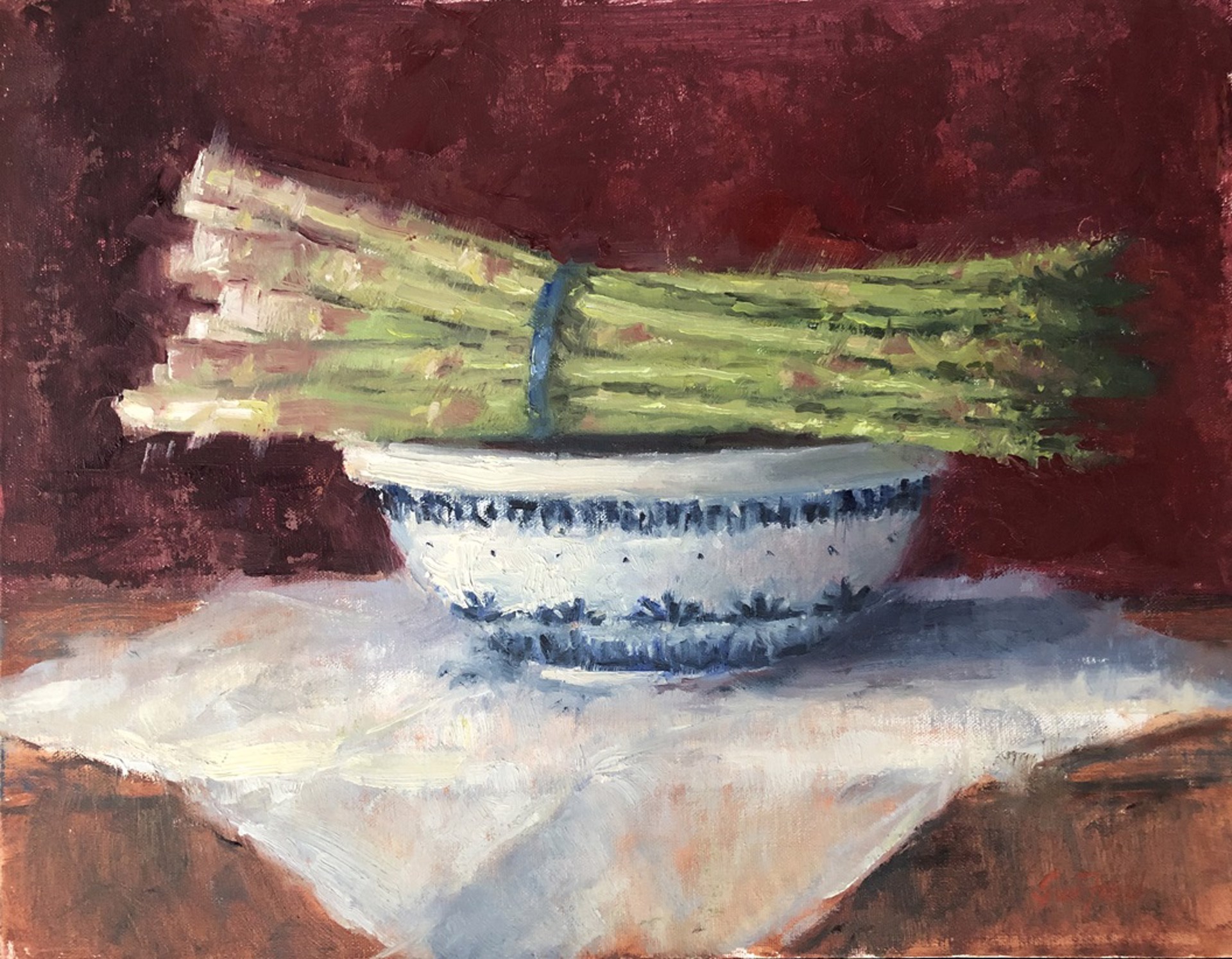 Still Life with Asparagus by Sue Foell