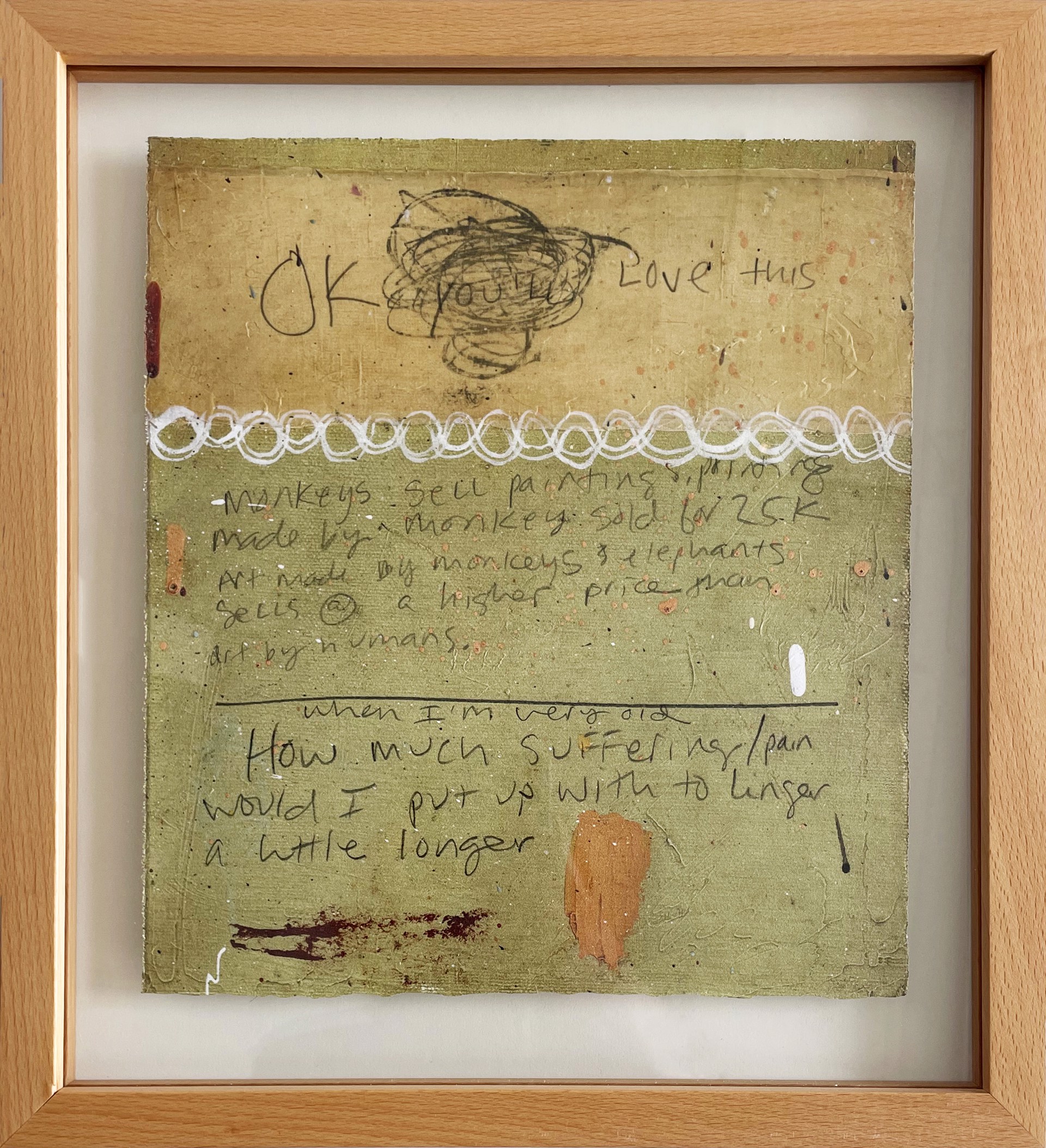 Philosophy - Individual Framed Print by Squeak Carnwath