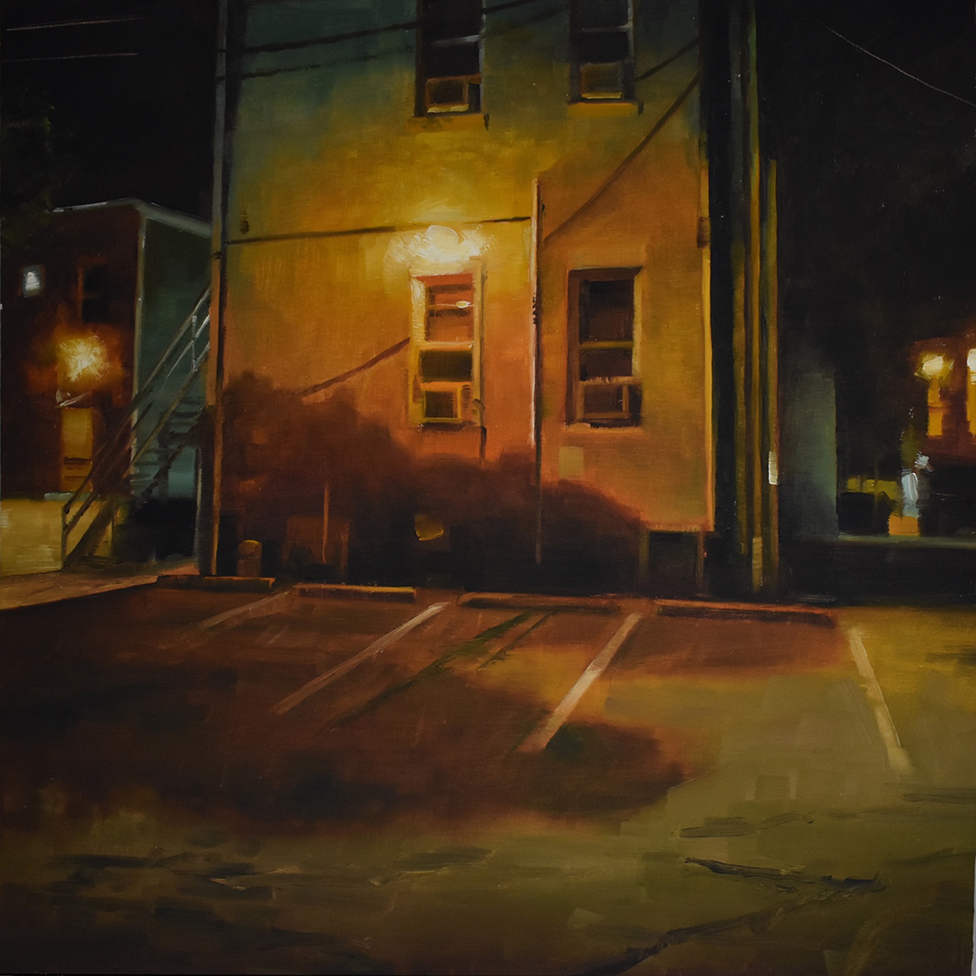 STEVEN S WALKER, "Franklin Alley"  by Oil Painters of America