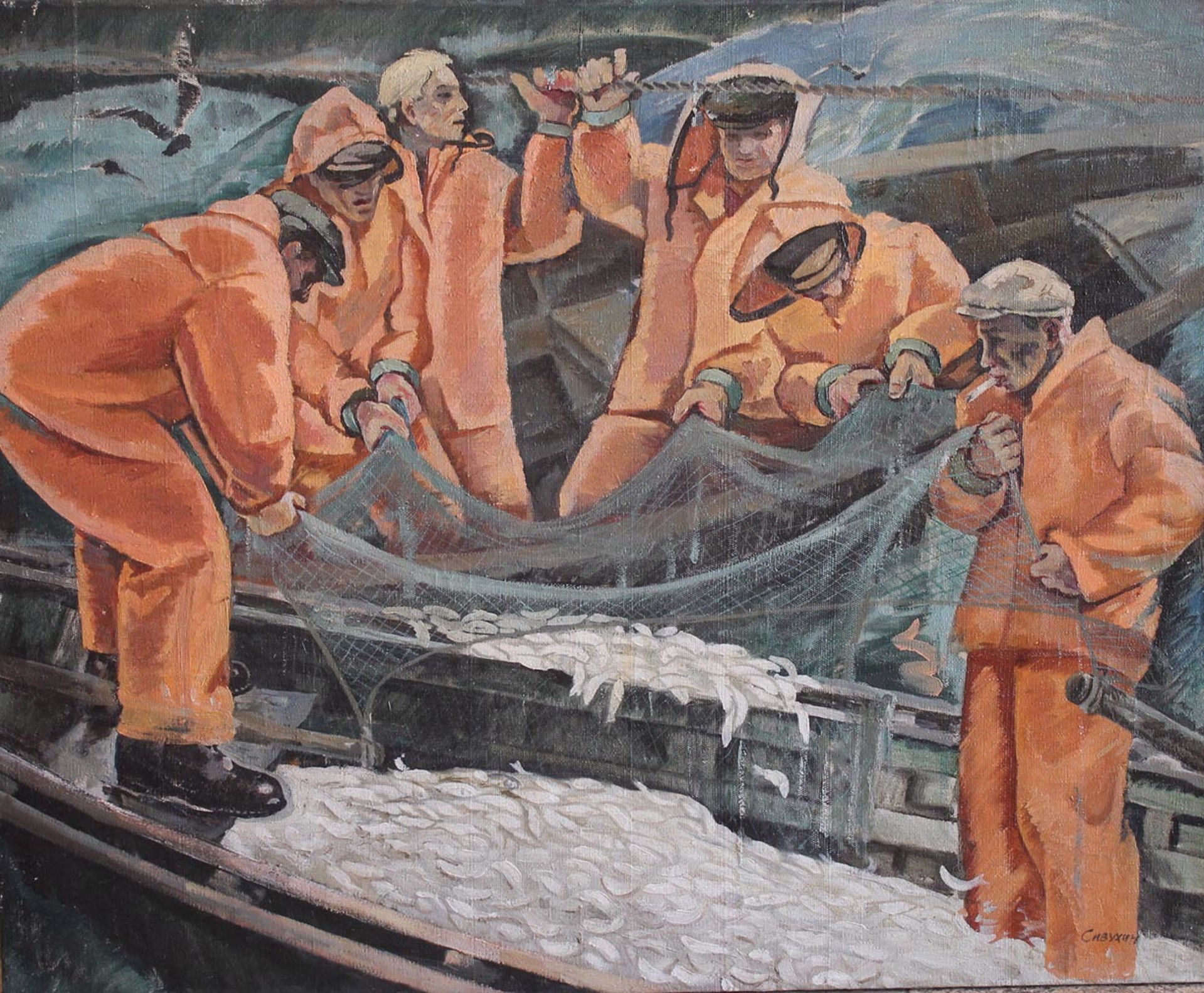 Azov Fishermen by Timofei Sivukhin