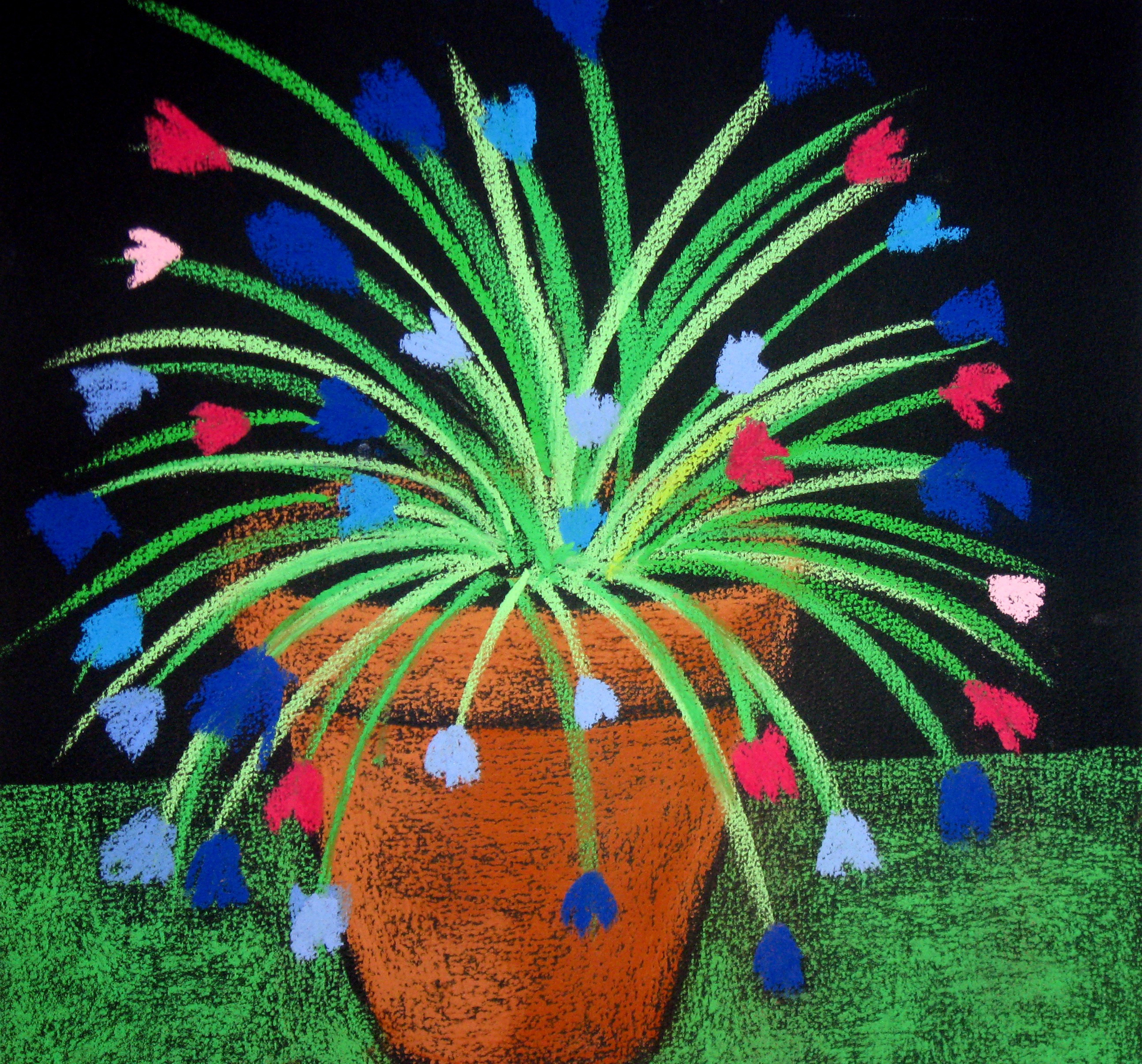 Flower Pot - SOLD available for commission by Carole LaRoche